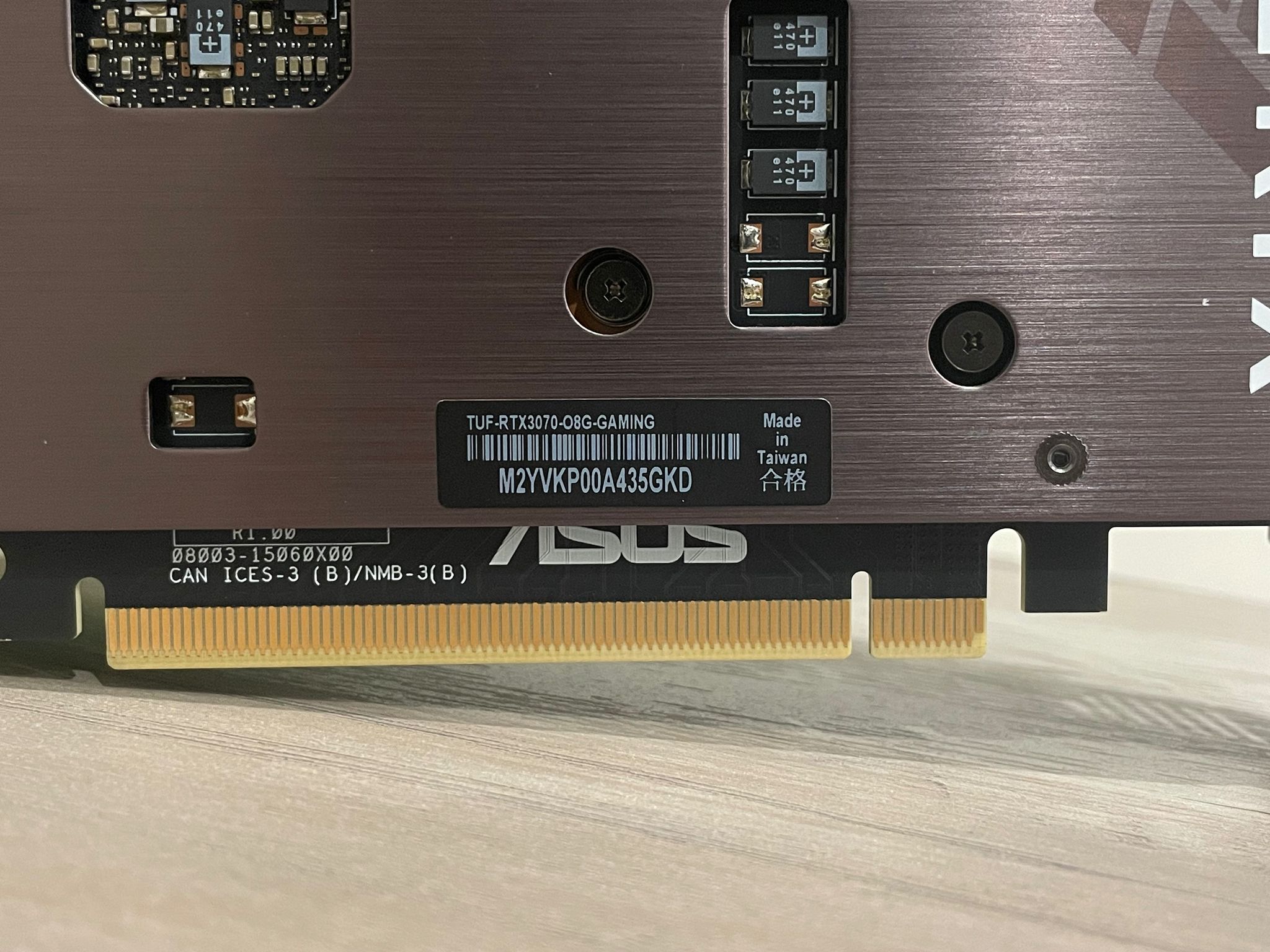 ASUS Tuf RTX 3070 8GB OC