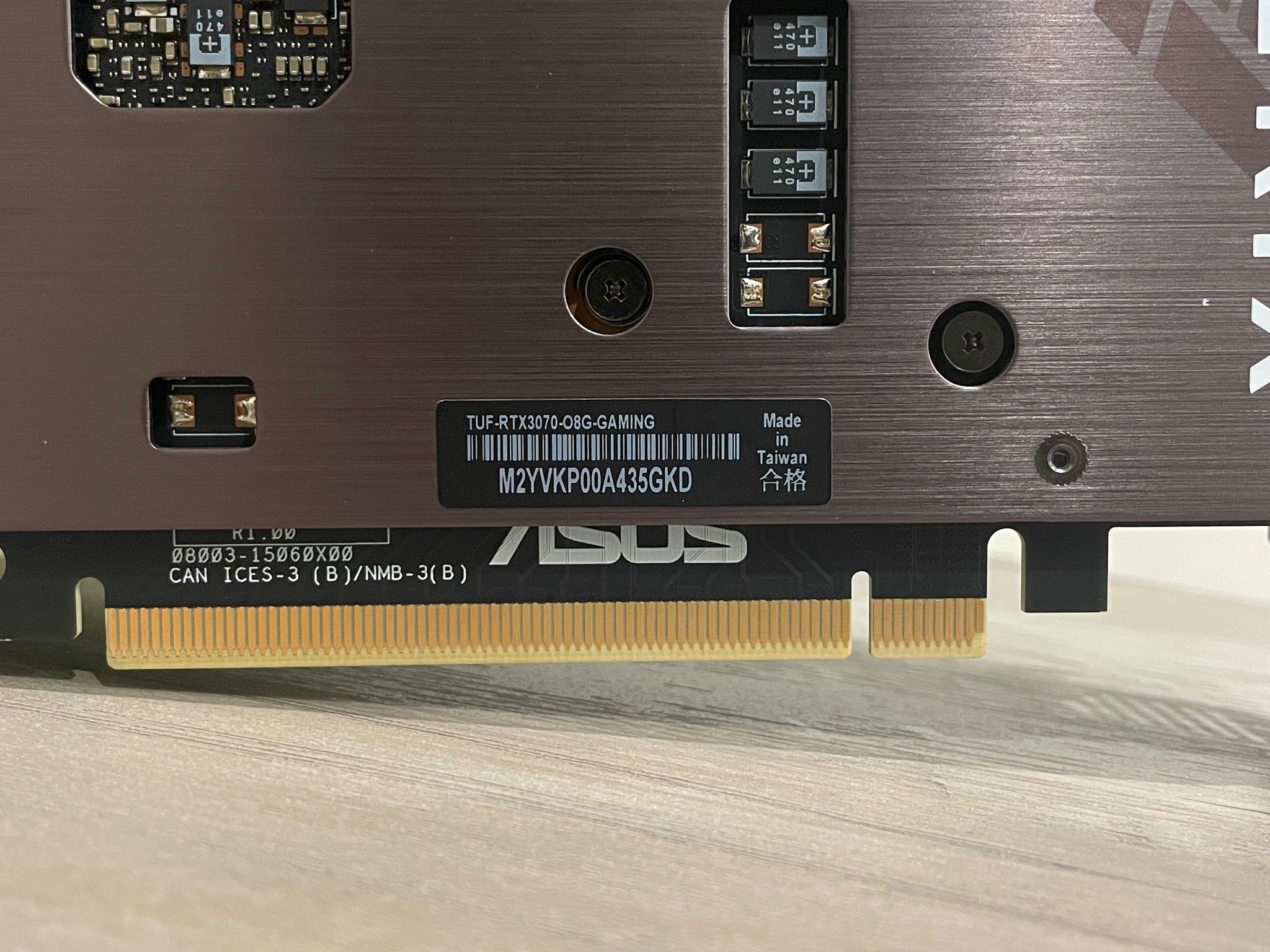 ASUS Tuf RTX 3070 8GB OC