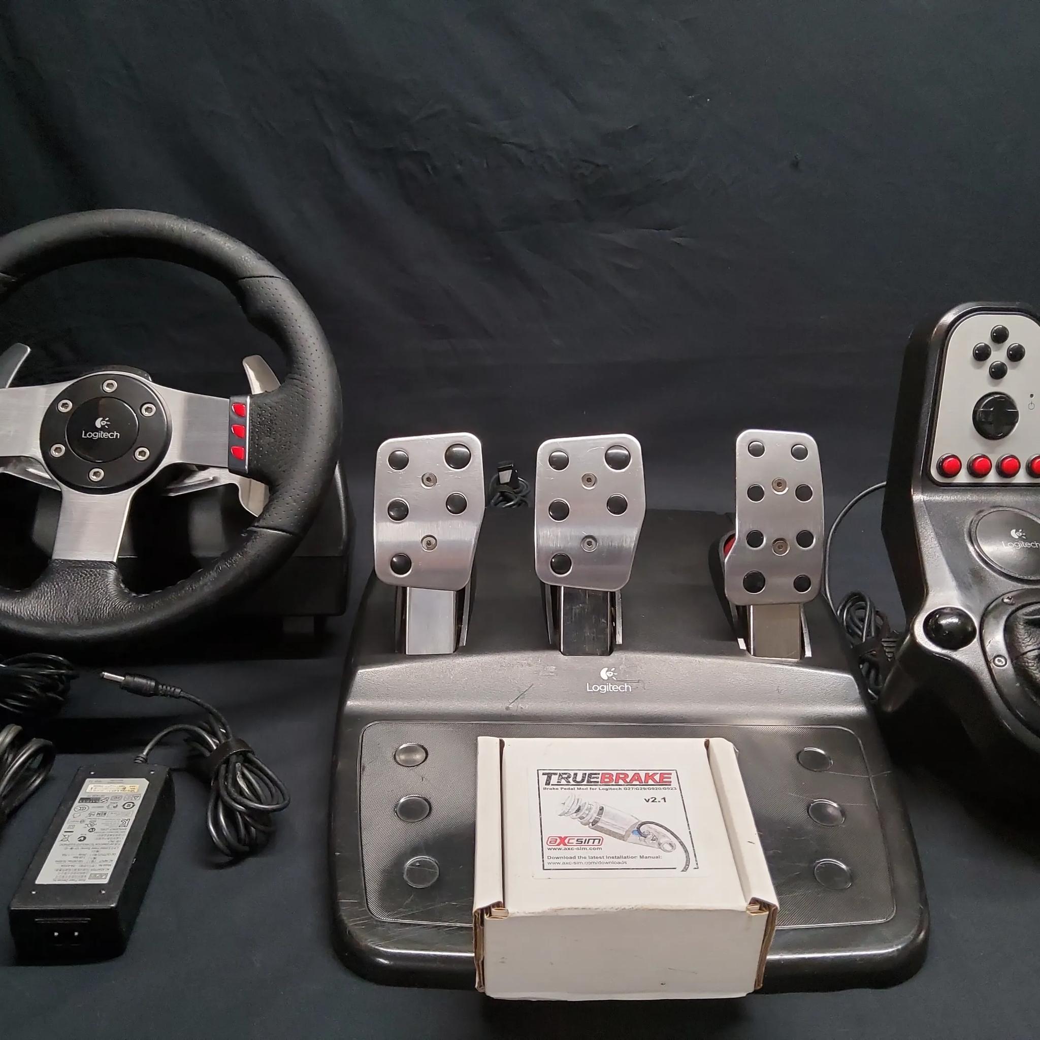 🏁Logitech G27🏁 Sim Racing Wheel, Pedals, Shifter with Upgraded True Brake 2.1