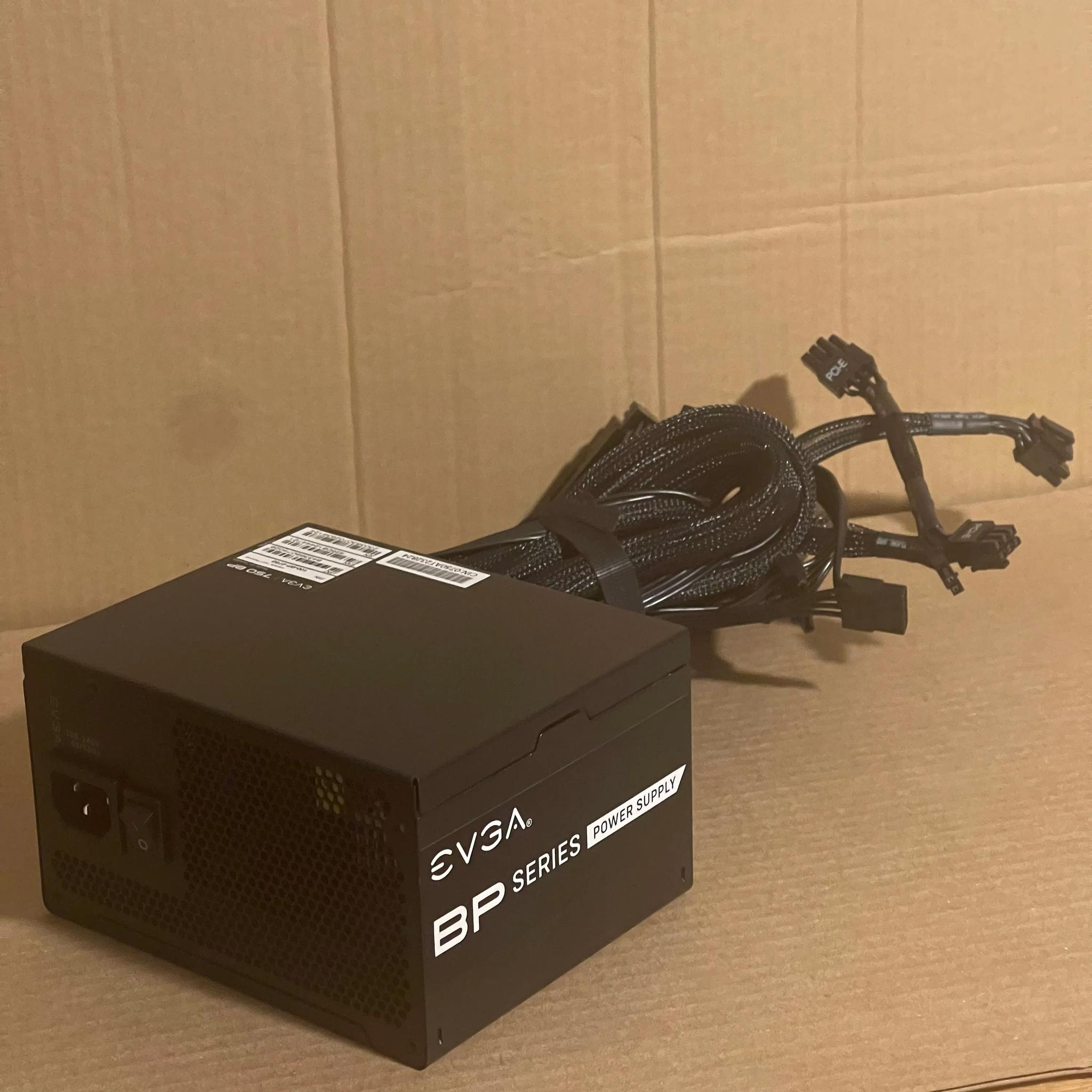 Used, EVGA 750 BP 750W 80+ Bronze Non-Modular PSU