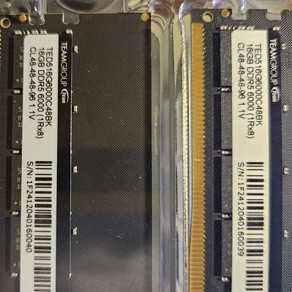 TEAMGROUP Elite DDR5 32GB Kit (2x16GB) 6000Mhz PC5-48000 TED532G6000C48DC01