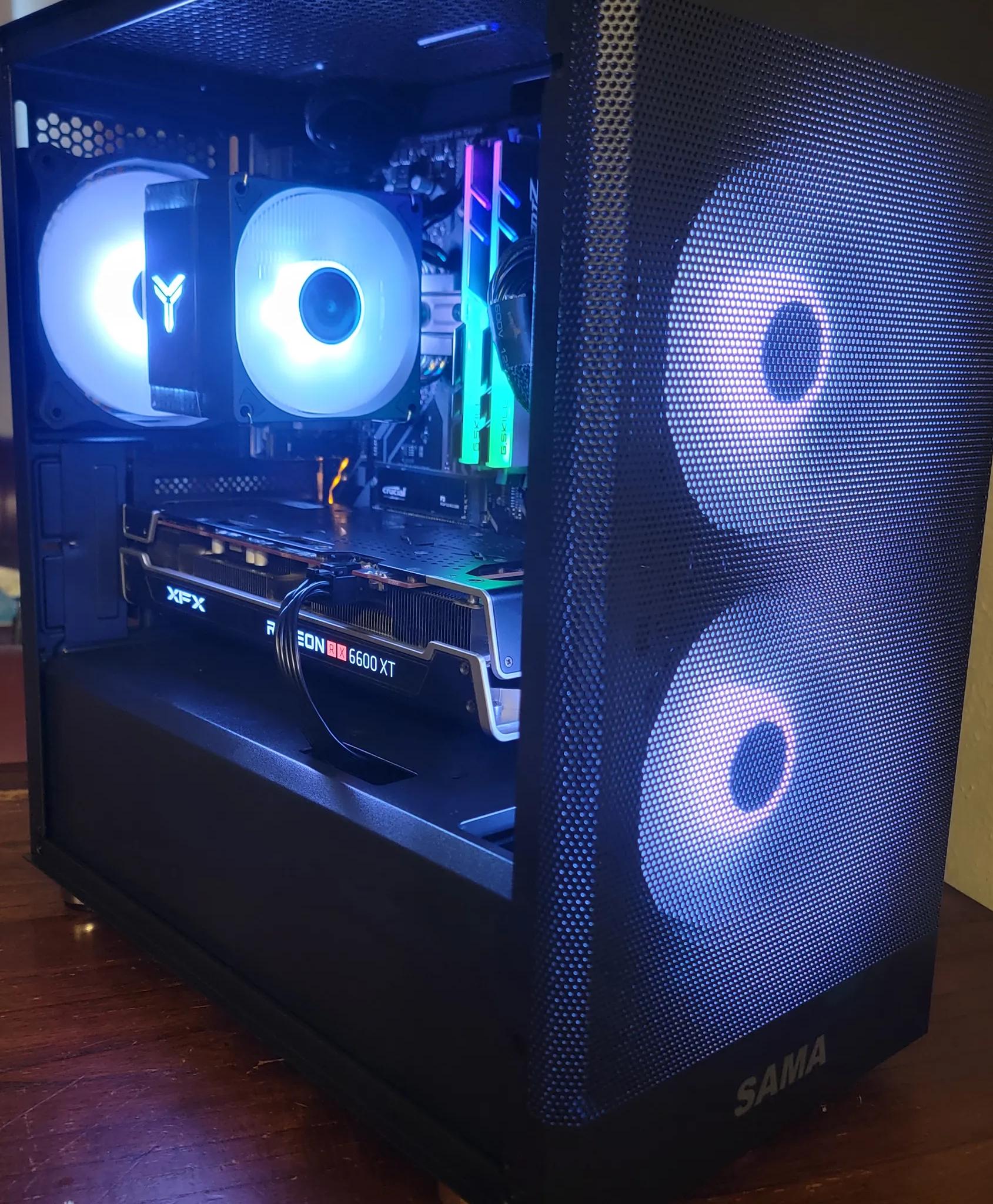 Gaming PC Ryzen 7 3700x, RX 6600 XT, 32Gb Ram, 4Tb total storage