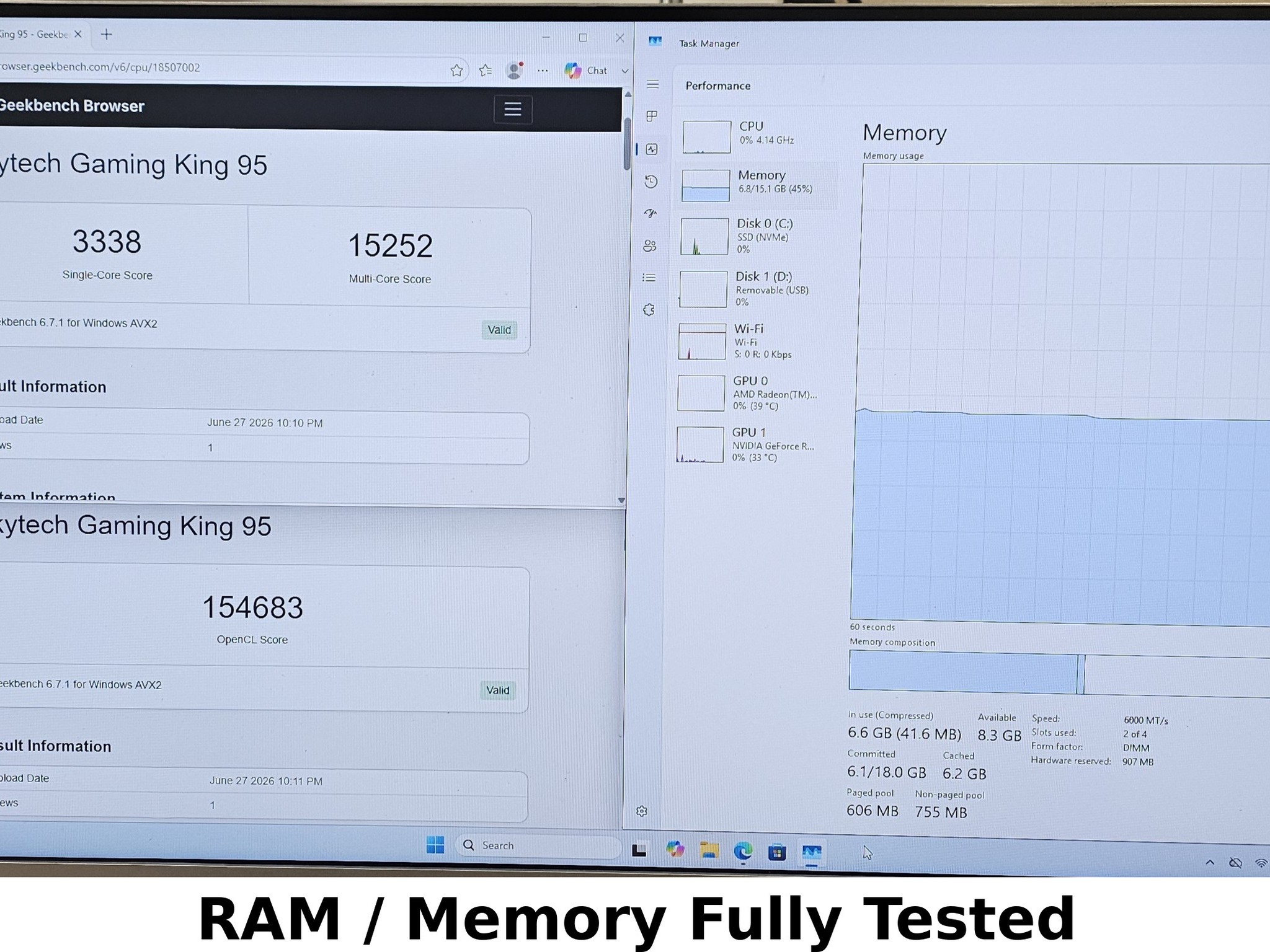 16GB DDR5 (2x8GB) 6000MT/s TEAMGROUP TC T-CREATE Expert