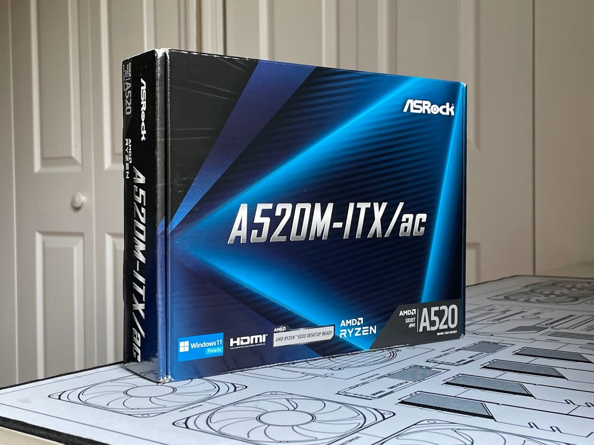 BNIB ASRock A520M-ITX/AC Mini-ITX computer motherboard AMD AM4