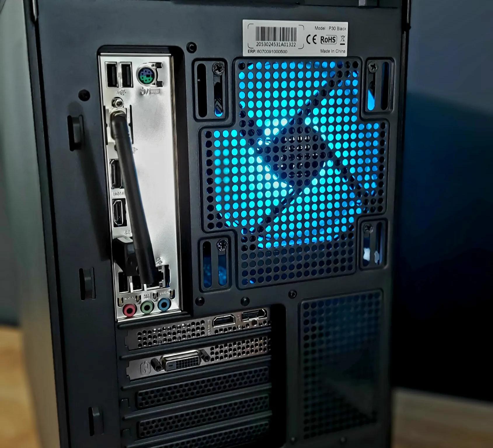 i7-8700, RTX 2060 6GB DDR6, 32GB RAM, 1TB NVME, Windows 11 Pro gaming desktop