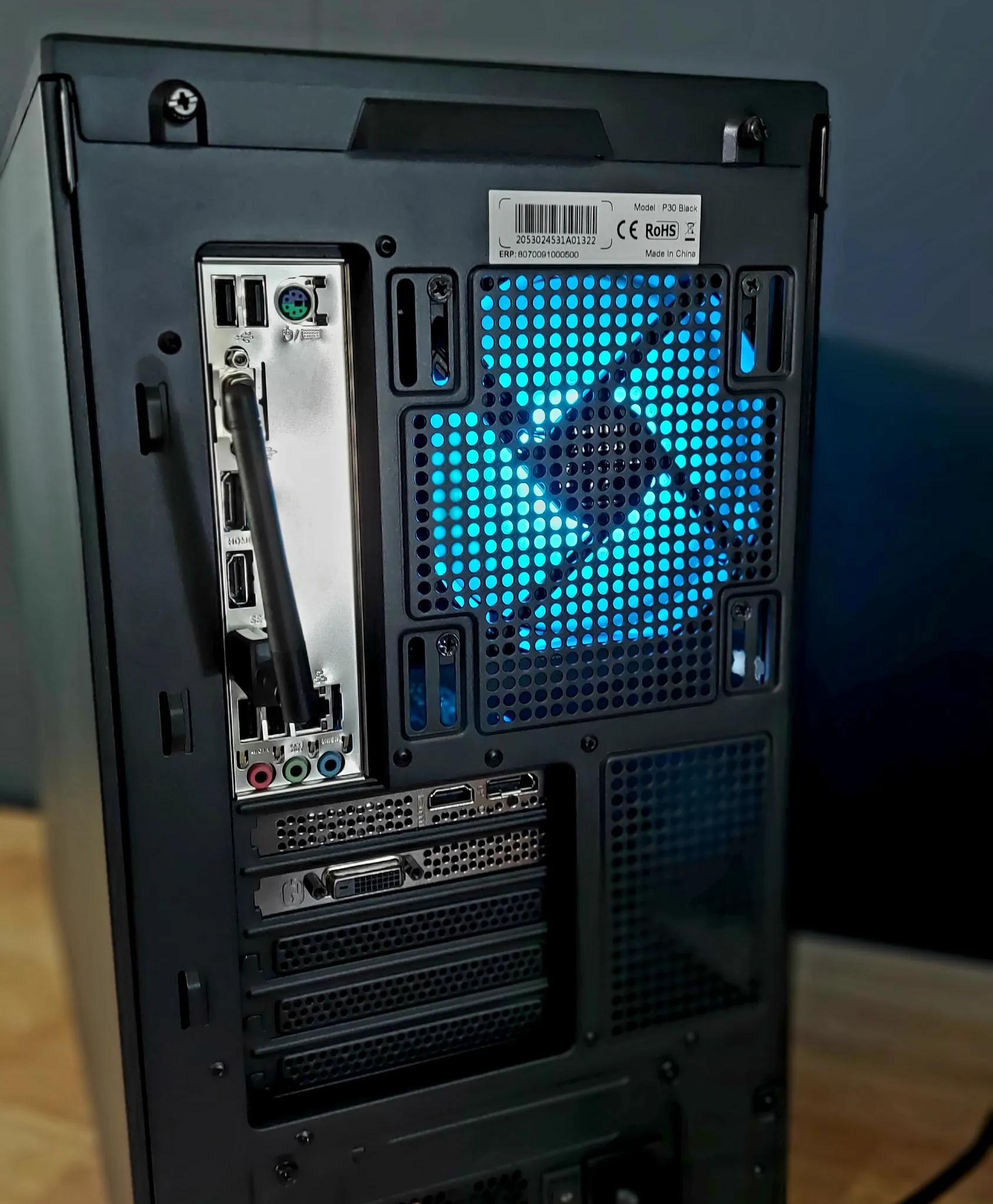 i7-8700, RTX 2060 6GB DDR6, 32GB RAM, 1TB NVME, Windows 11 Pro gaming desktop