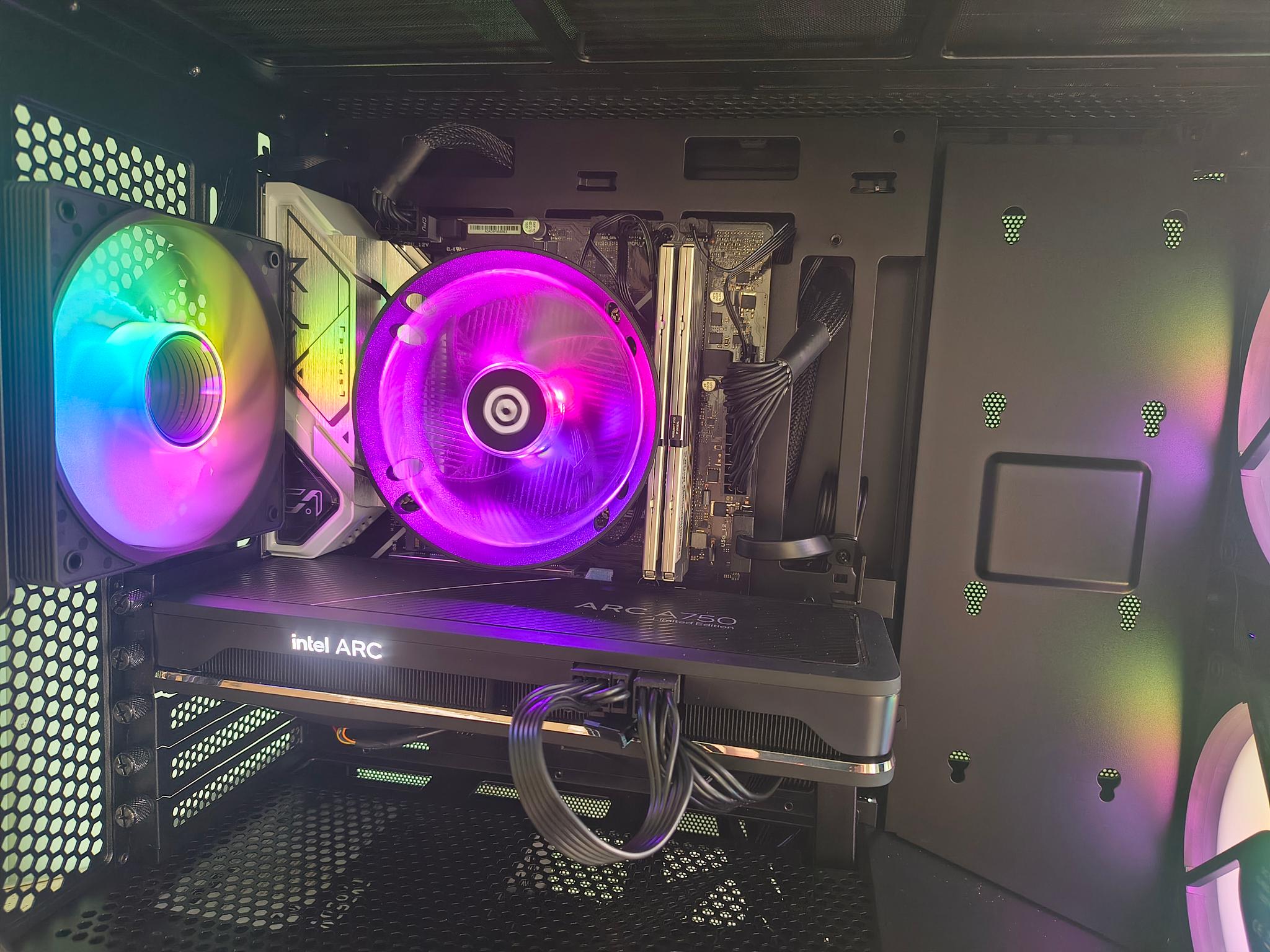 Custom Lian Li Streaming PC - I5-12400, Arc A750 8gb, 64GB DDR4, 1.25TB Storage