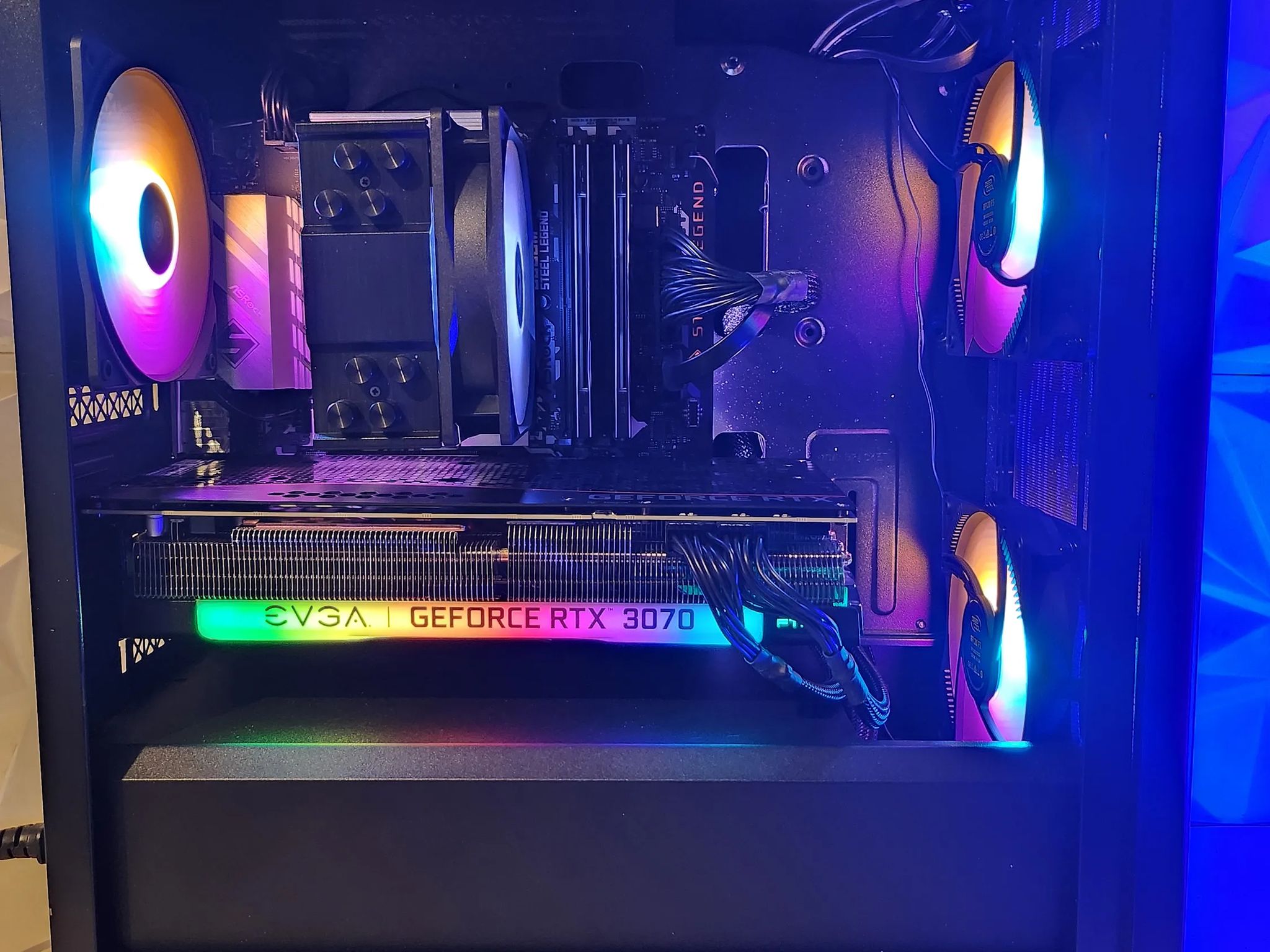 EVGA RTX 3070 i5 12400f build