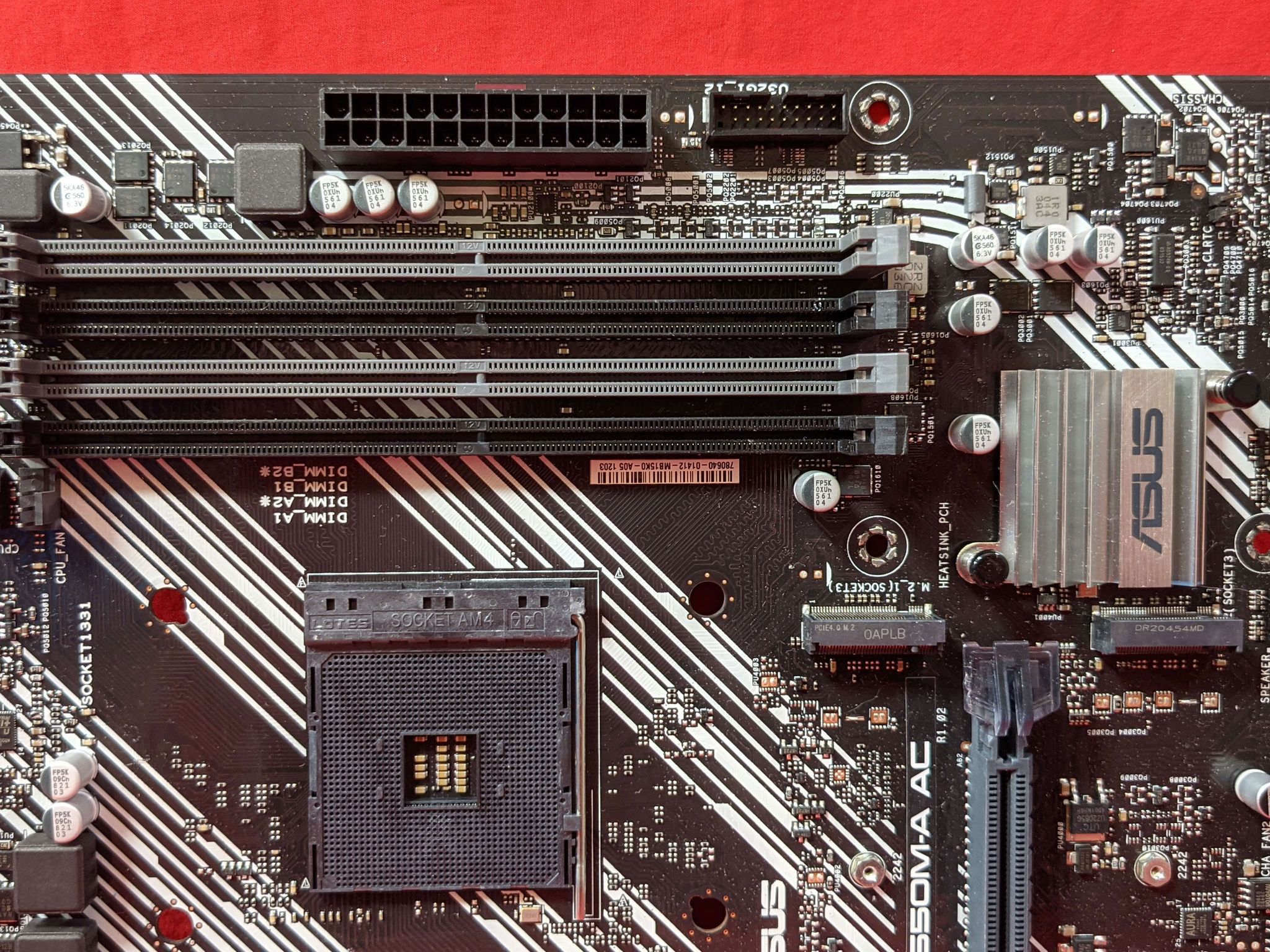 *AS IS/FOR REPAIR* Asus Prime B550M-A AC AMD Socket AM4 DDR4 MicroATX Desktop Motherboard No I/O