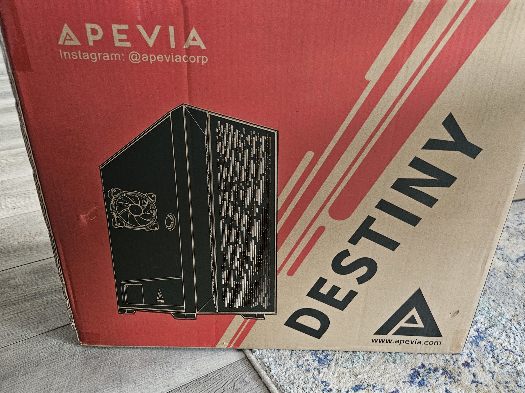 Bnob Apevia Destiny black RGB case ATX