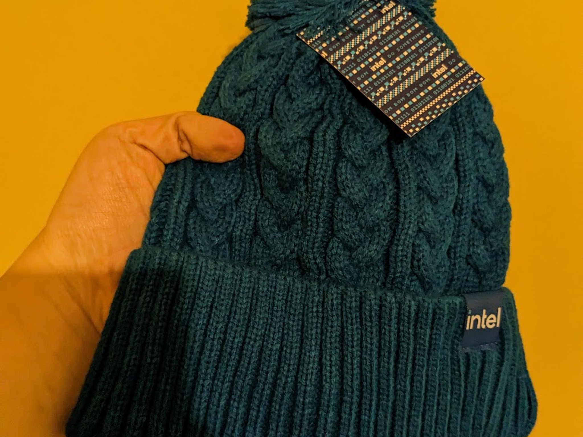 New Open Box Intel Beanie, Blue