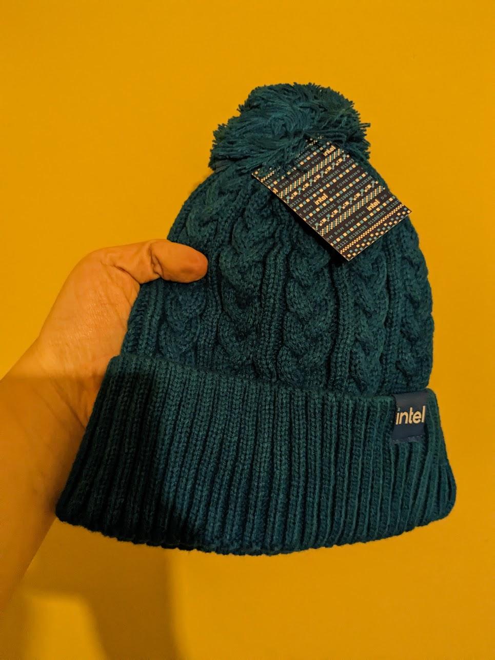 New Open Box Intel Beanie, Blue