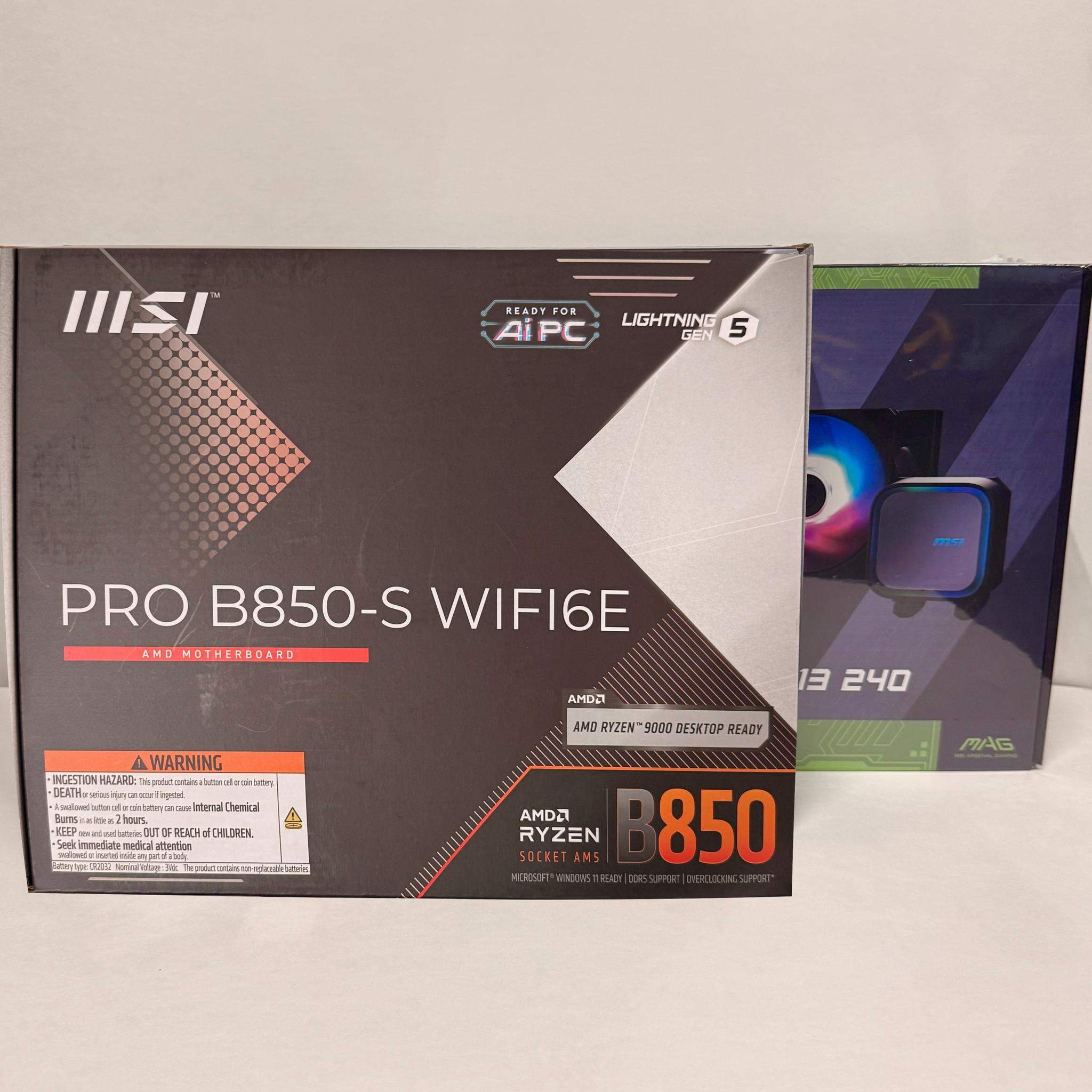 MSI PRO B850-S + MSI MAG Coreliquid A13 240 COMBO