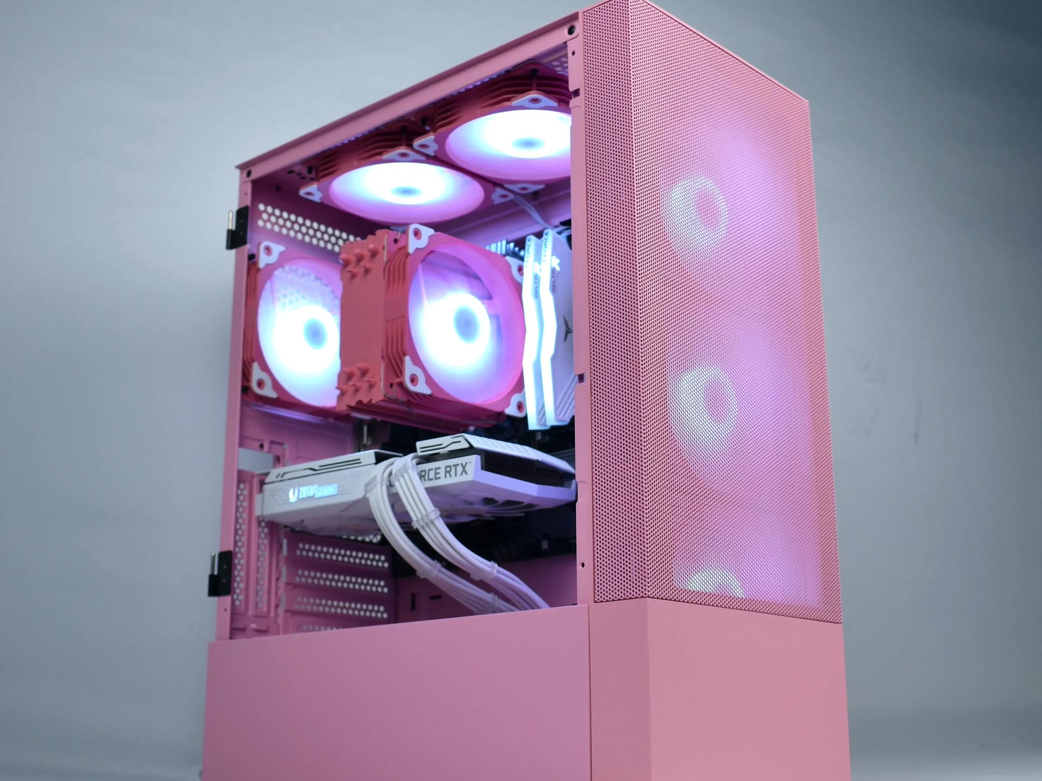 🌸PINK PANTHER🌸 NVIDIA RTX 3060Ti, Ryzen 5 3600, 32G RAM, 1TB NVME | Forge Custom PC | Jawa Special