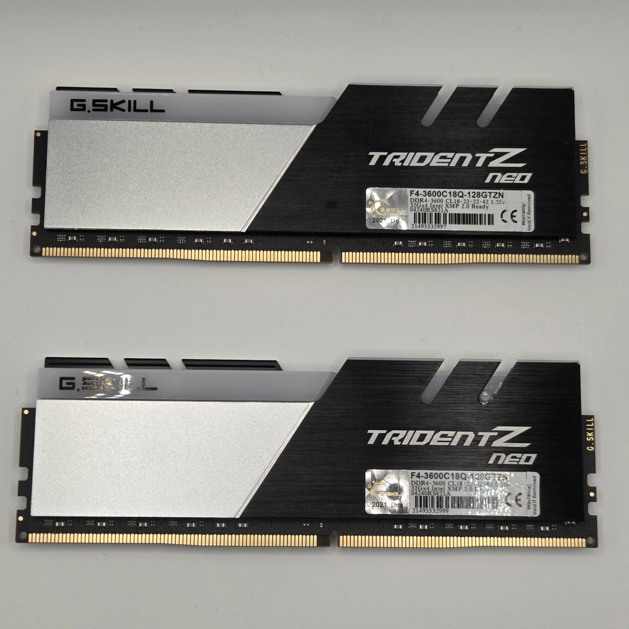 G.Skill TridentZ CL18 DDR4-3600 64gb (32GBx2)