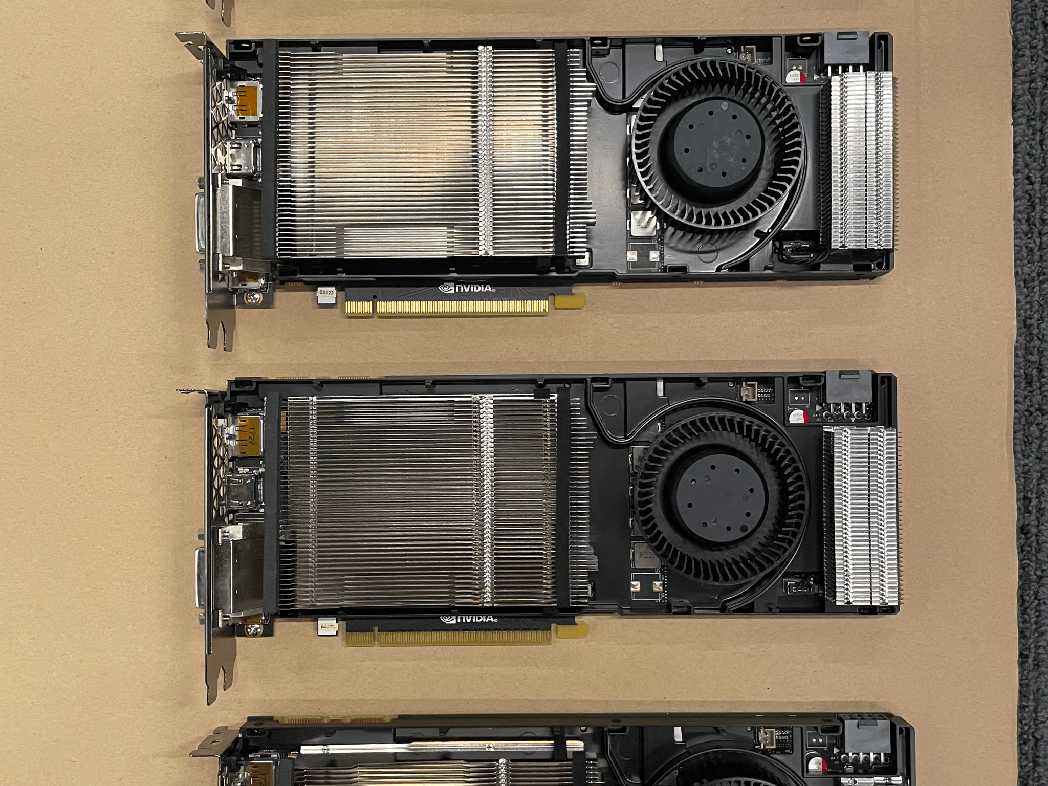 4qty, PNY Geforce GTX 1080 8GB Blower, Shroud removed/not included