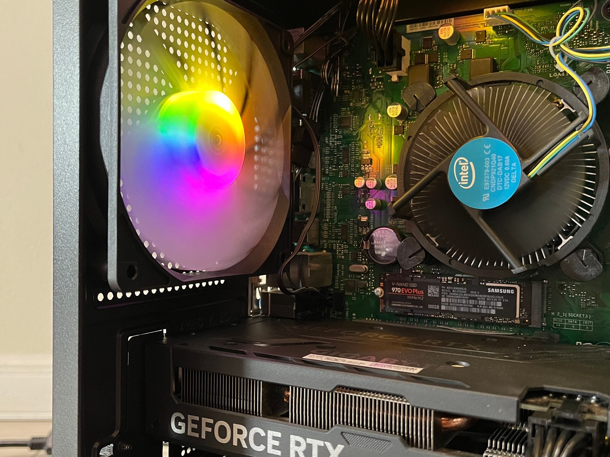 NVIDIA RTX 4060 Ti, Intel Core i7-9700, 16GB RAM, 500GB SSD - High FPS Gaming PC w/ Wi-Fi & BT