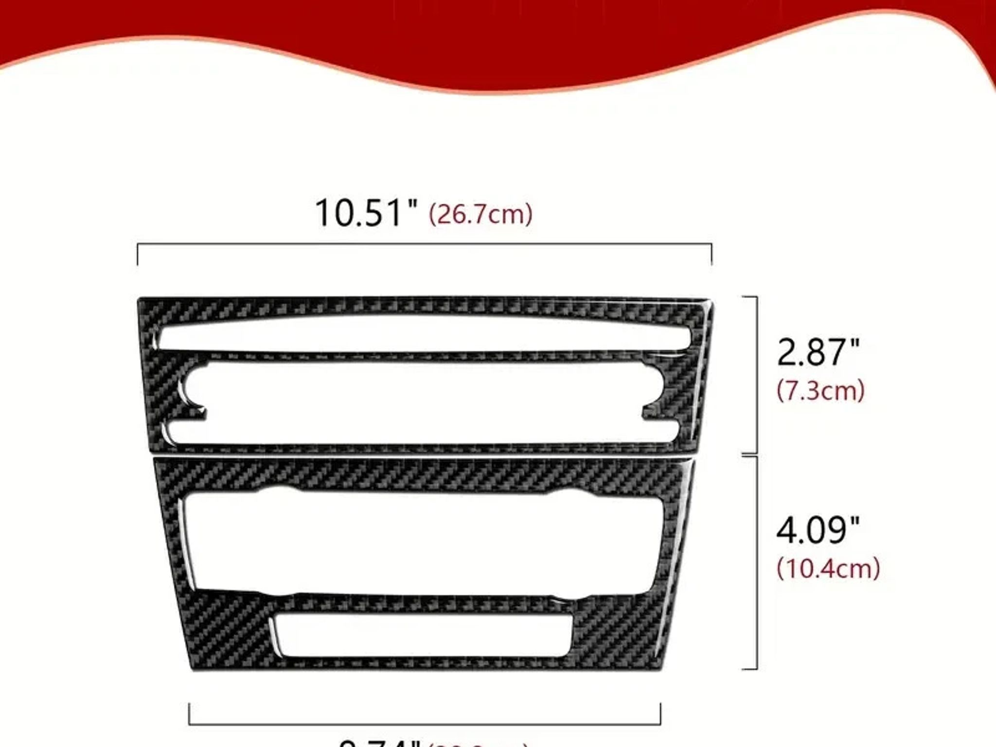 Premium Carbon Fiber CD Panel Decal for BMW E90/E92/E93 (2005-2012)