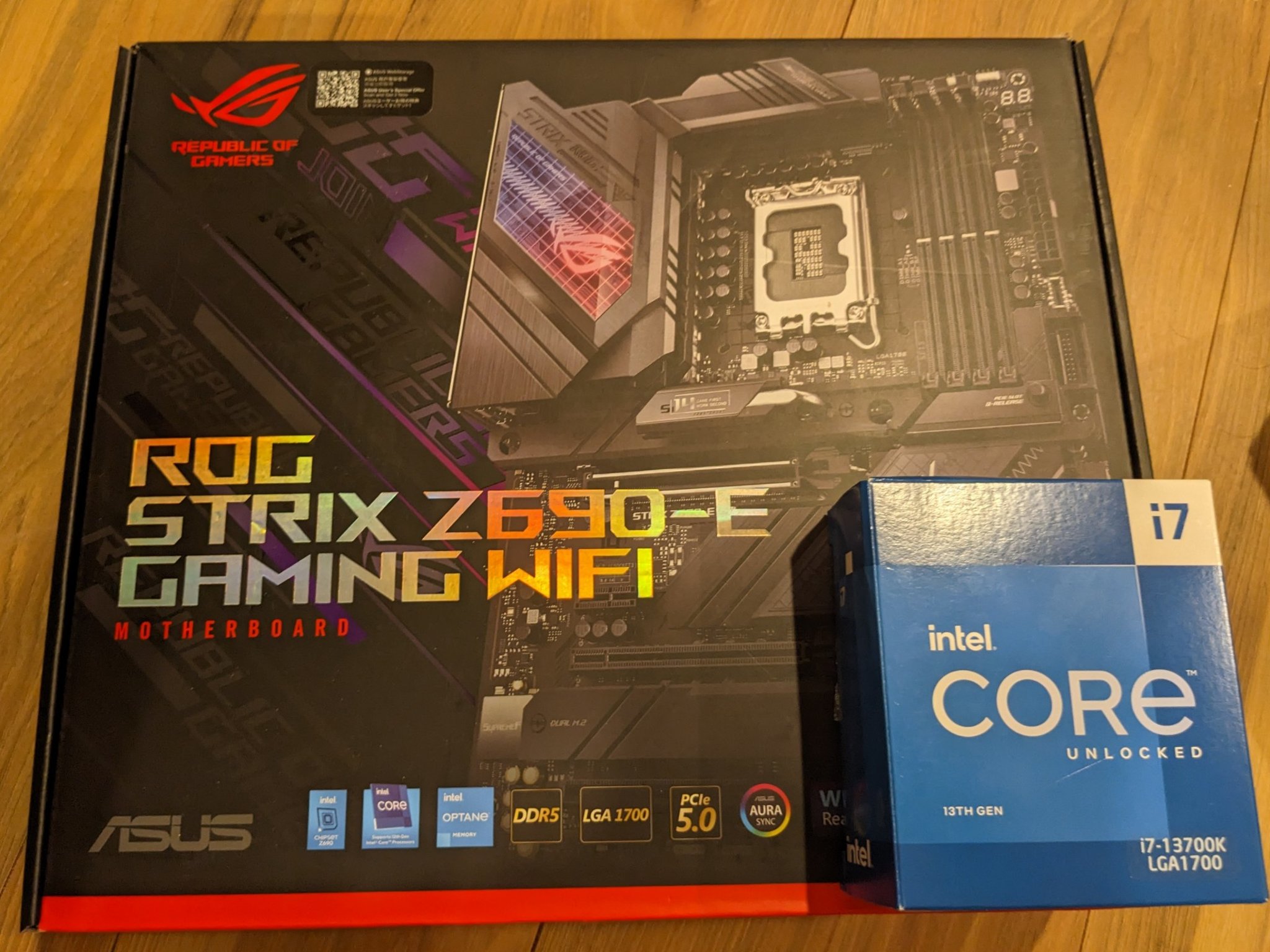 Intel Core i7-13700K w/ ASUS ROG Strix Z690-E Gaming WiFi 6E