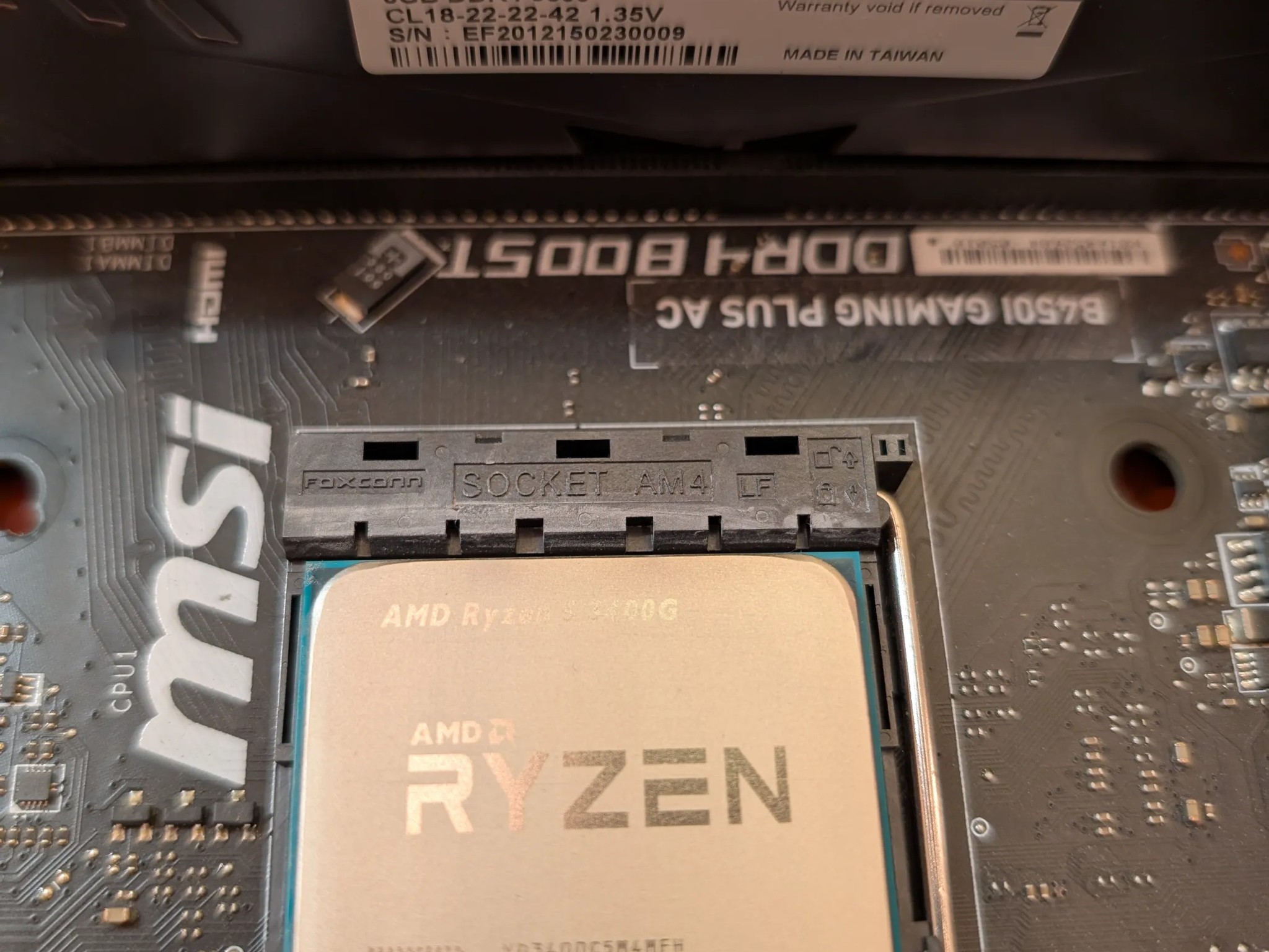 Bundle: Ryzen 5 3400G + 16GB DDR4 + MSI B450i Gaming Plus AC mITX