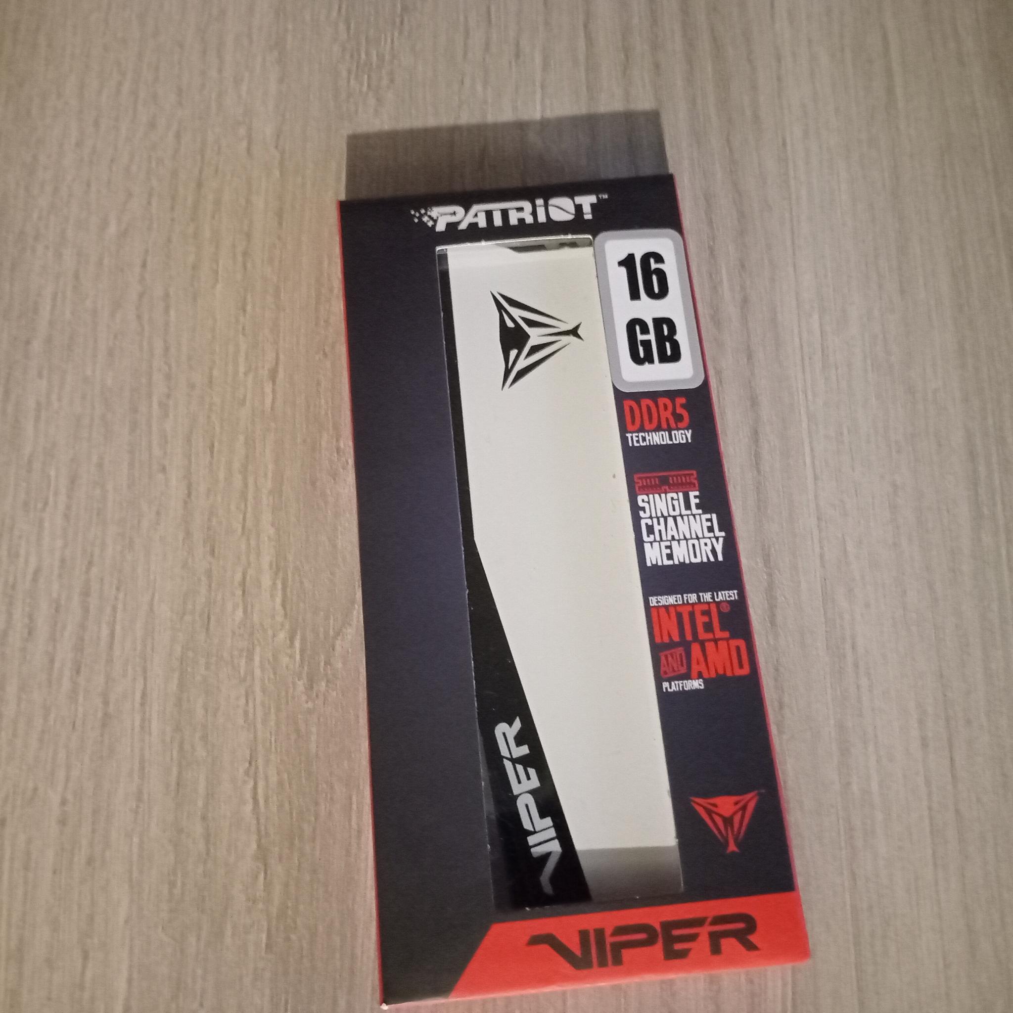 Patriot Viper Elite 5 - 16GB DDR5 RAM - 6000 - CL30