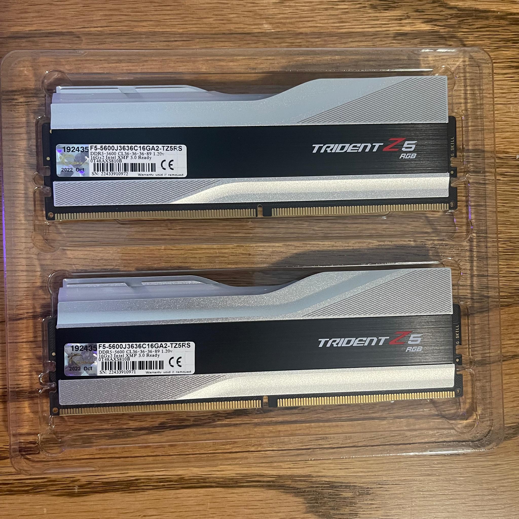 G.Skill TridentZ5 RGB DDR5 5600 32GB (2x16GB)