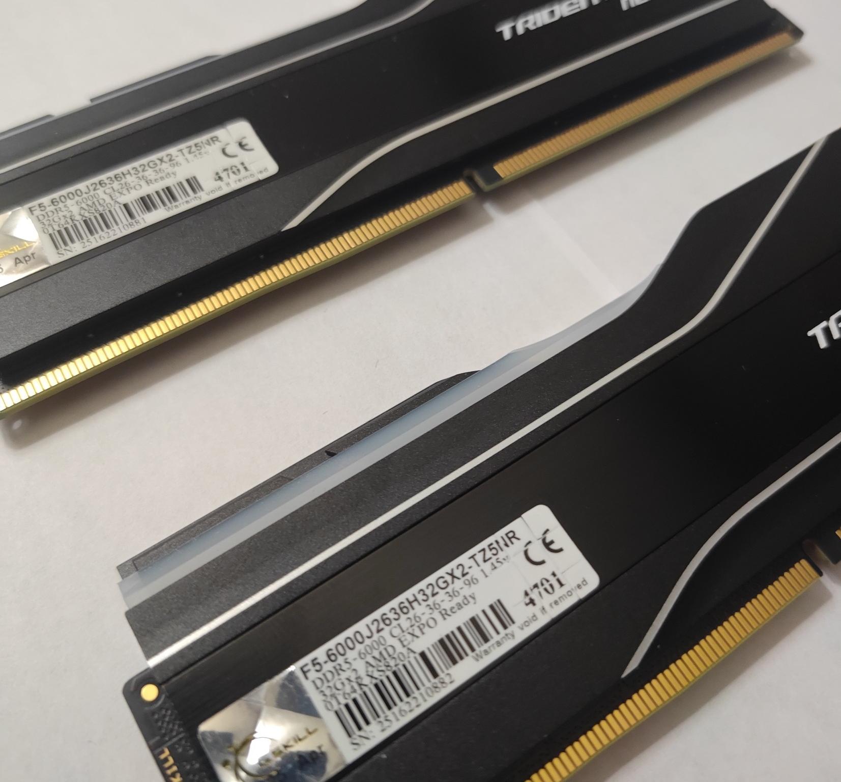 G.Skill Trident Z5 Neo RGB 64 GB (2 x 32 GB) DDR5-6000 CL26 Memory