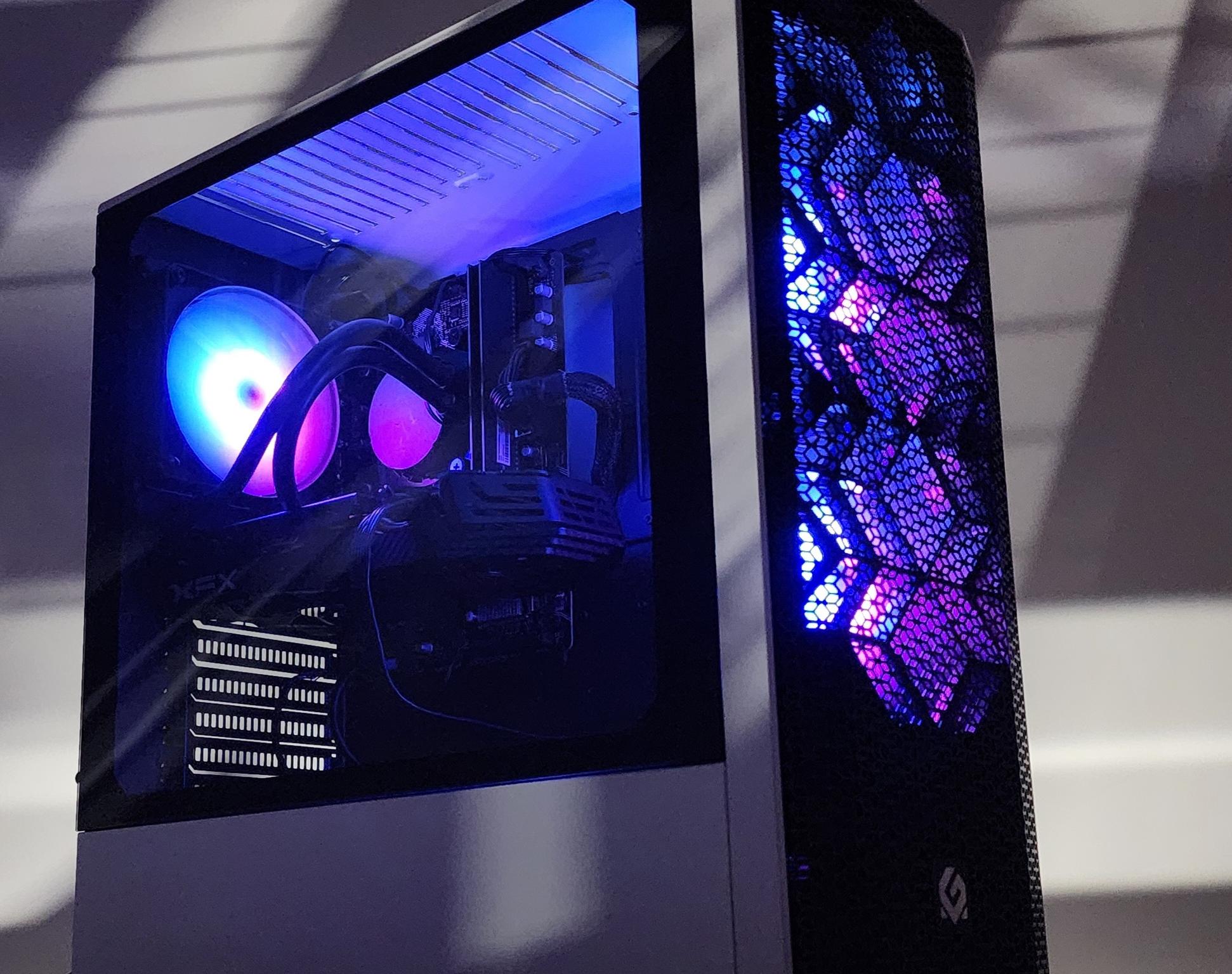 Gaming PC i7-10700 16GB RAM 500GB SSD RX 580 8GB Windows 11 Computer