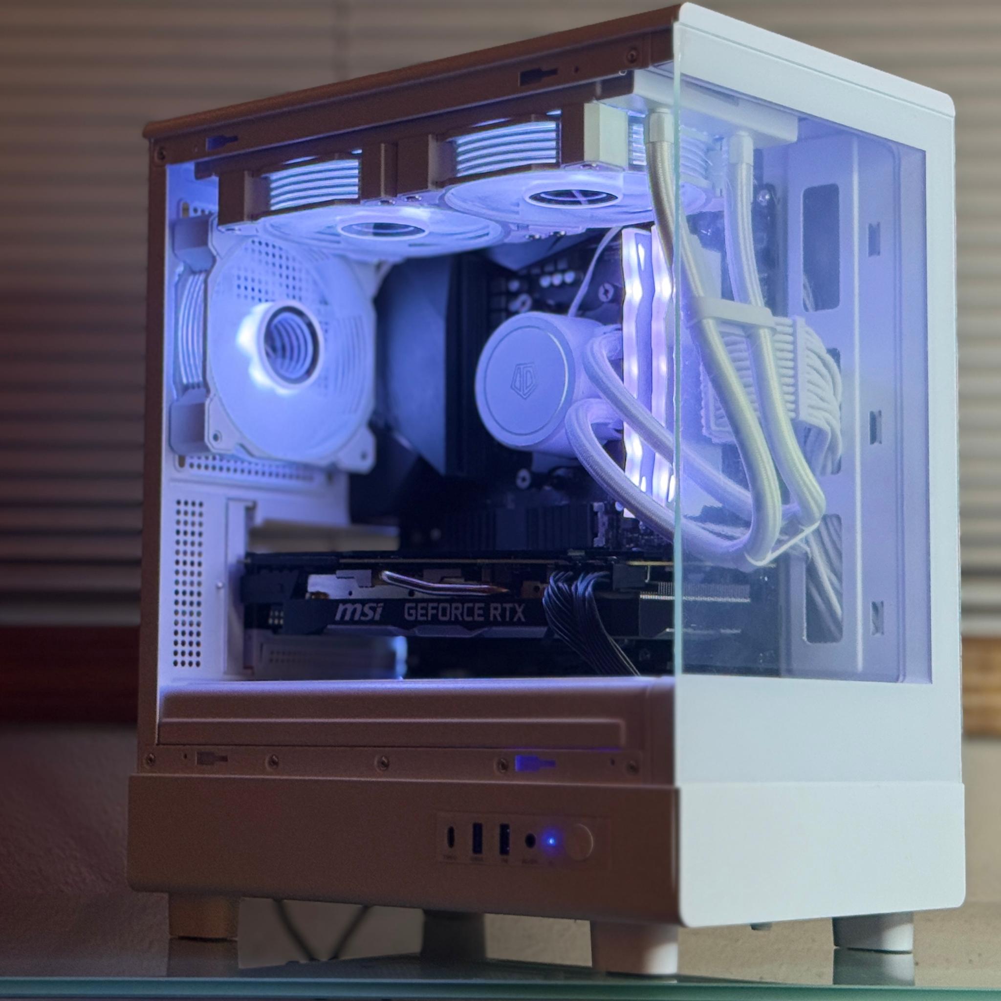 "Snow" White Gaming PC | Ryzen 5 5600x | RTX 2070 SUPER | 16gb DDR4 RAM | 1TB NVMe SSD