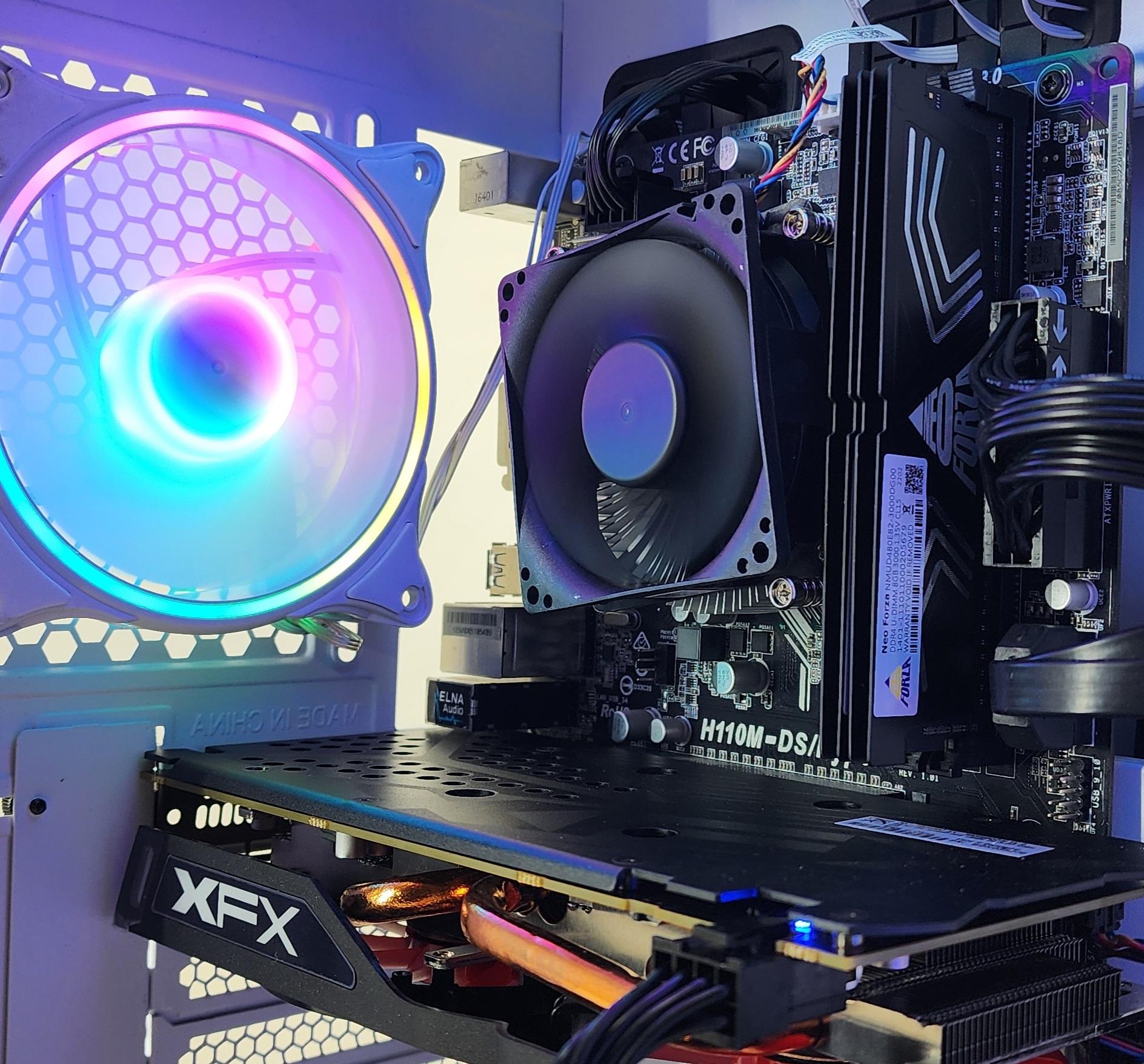 Gaming PC i5-6500 16GB RAM 256GB SSD + 1TB HDD RX 580 8GB Windows 11 Computer