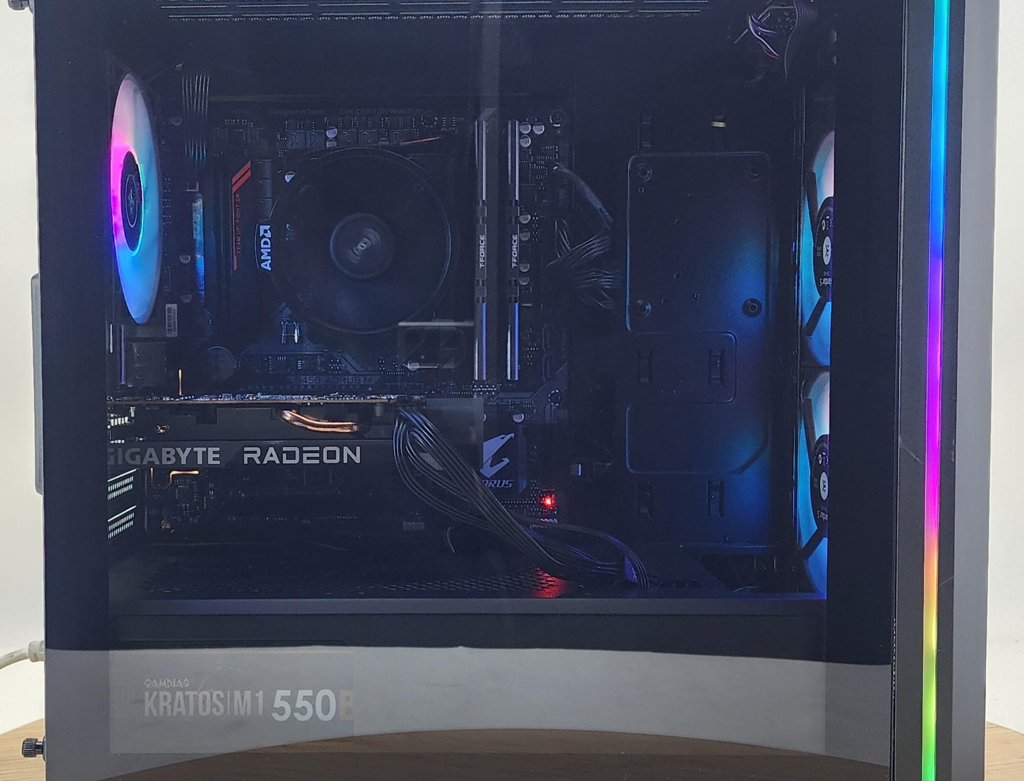 Gaming PC Ryzen 5 5500 16GB RAM 1TB SSD RX 6500 XT 4GB Windows 11 Computer