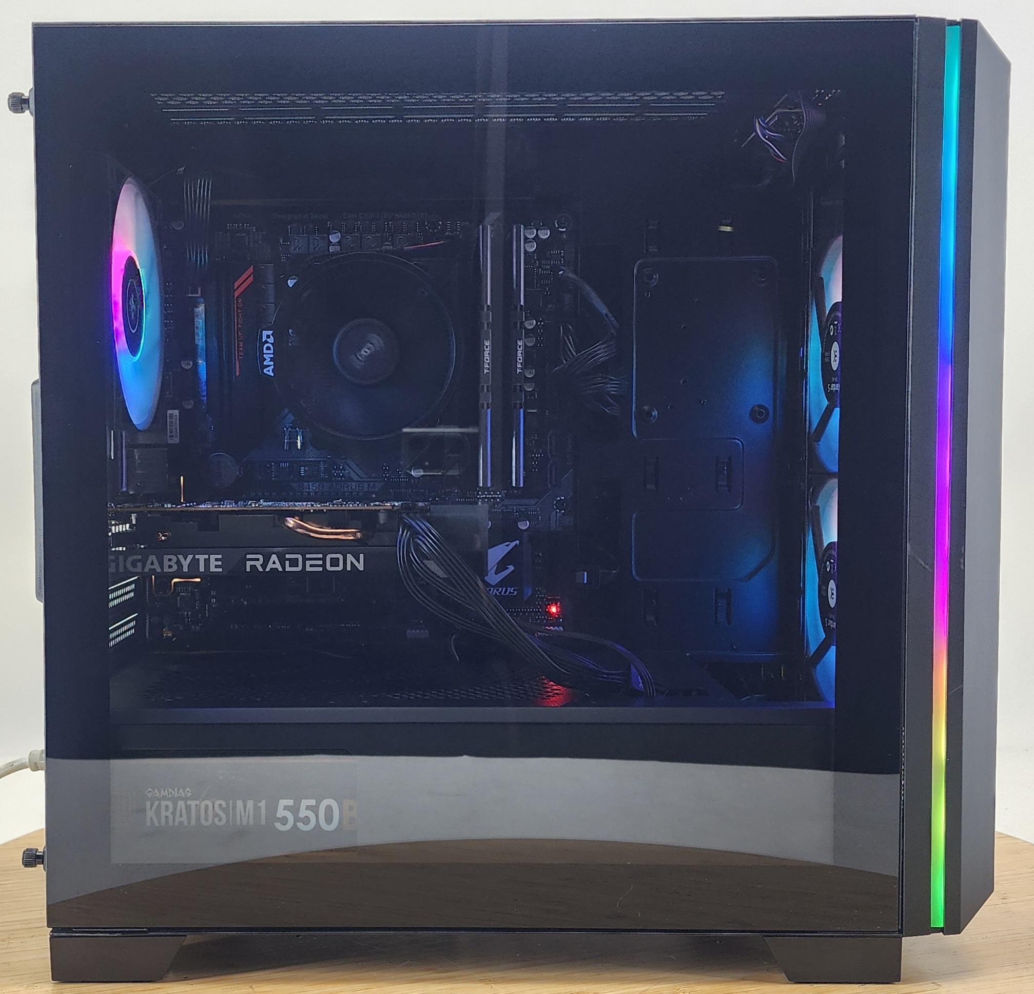 Gaming PC Ryzen 5 5500 16GB RAM 1TB SSD RX 6500 XT 4GB Windows 11 Computer