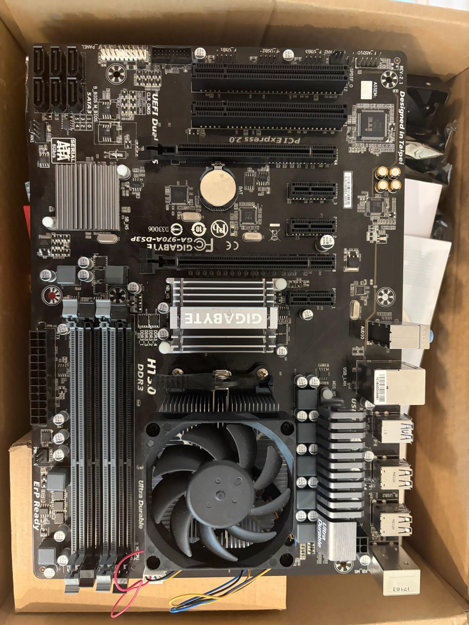 Motherboard + CPU Combo Gigabyte GA-970A-DS3P & AMD Athalon II