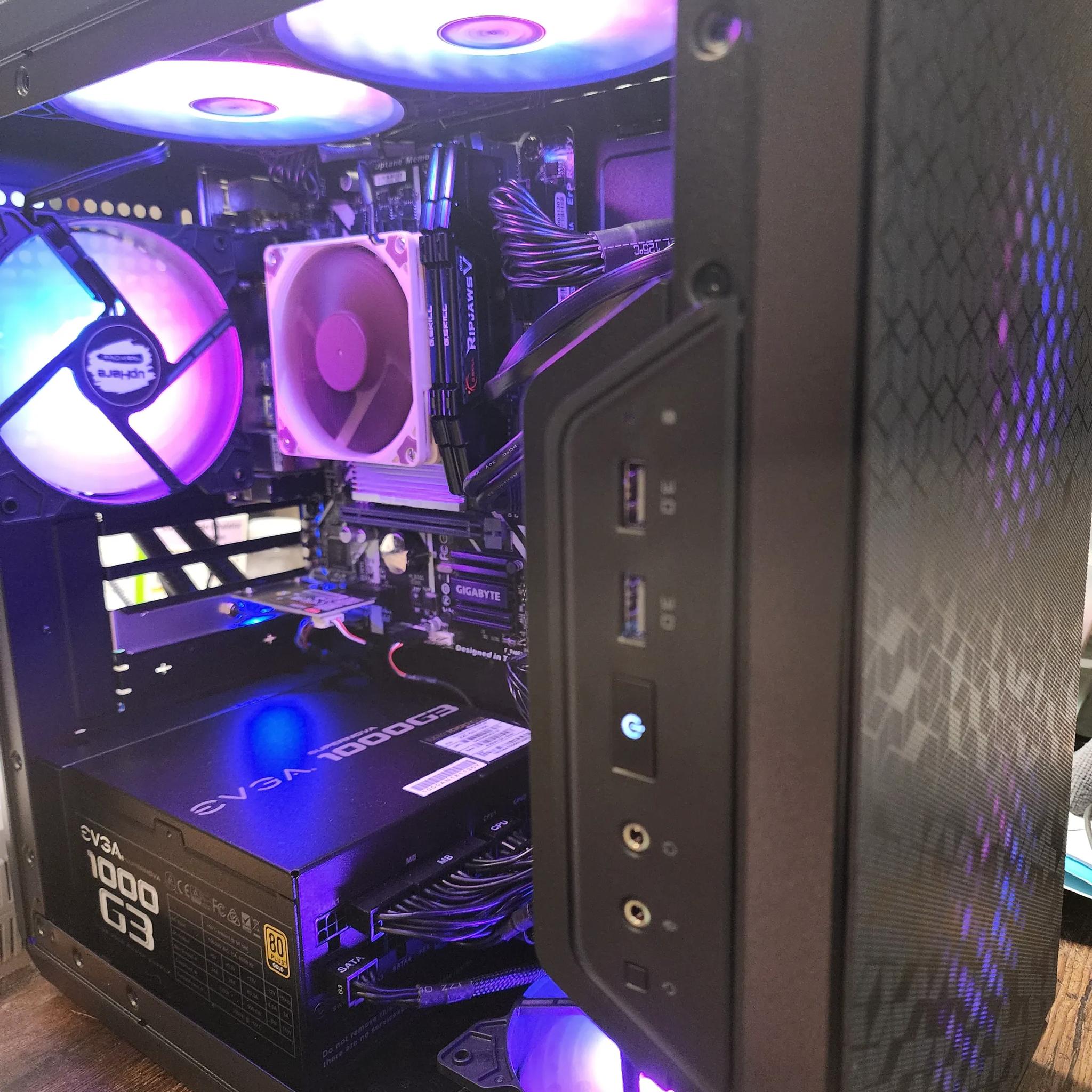 MSI AMD RX 5700 I7 9700 1000watt PSU 16GB DDR4 3200 NOS Build
