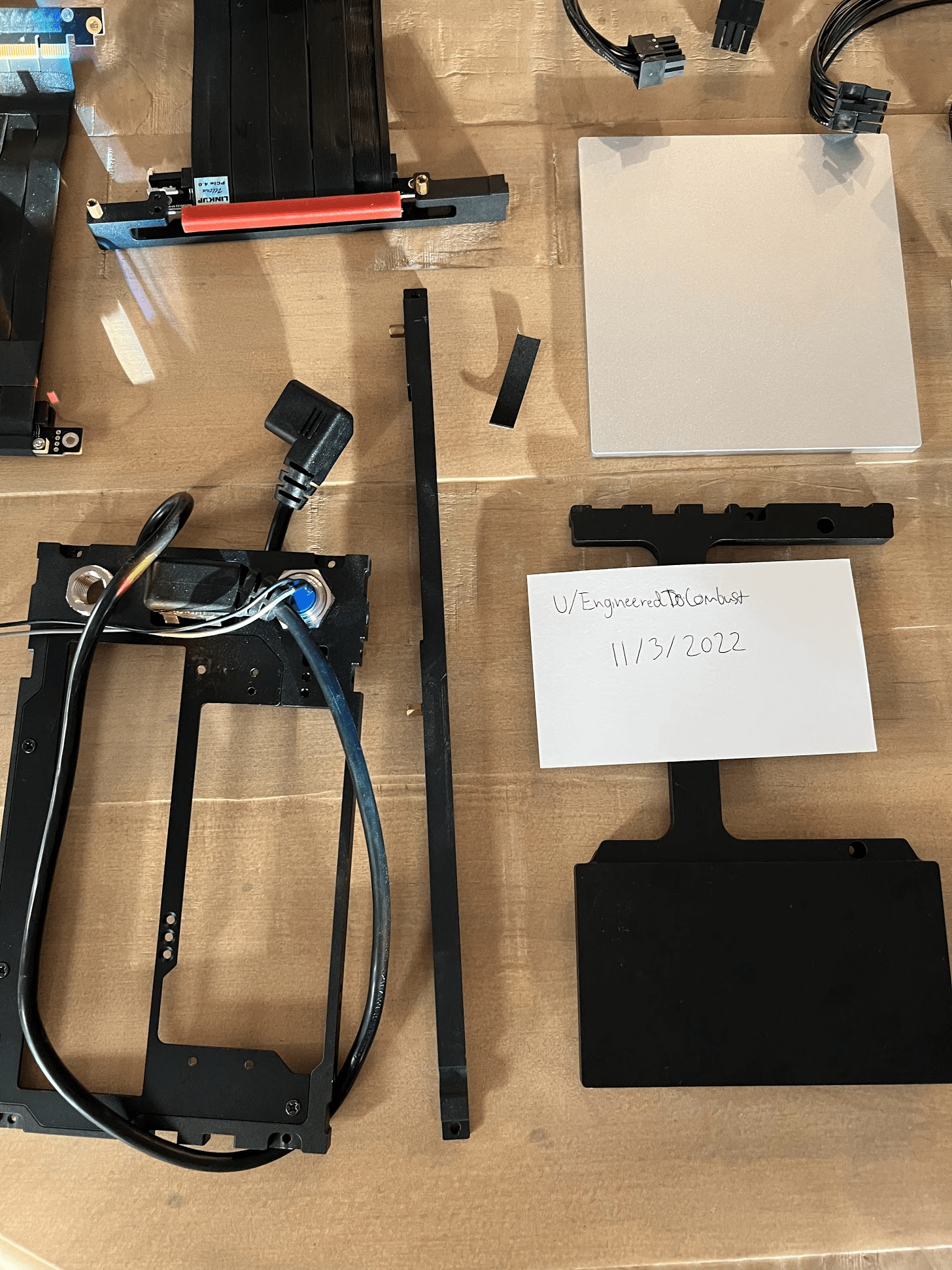 FormD T1.1 Case + PCIE 4.0 Riser + Custom Cables
