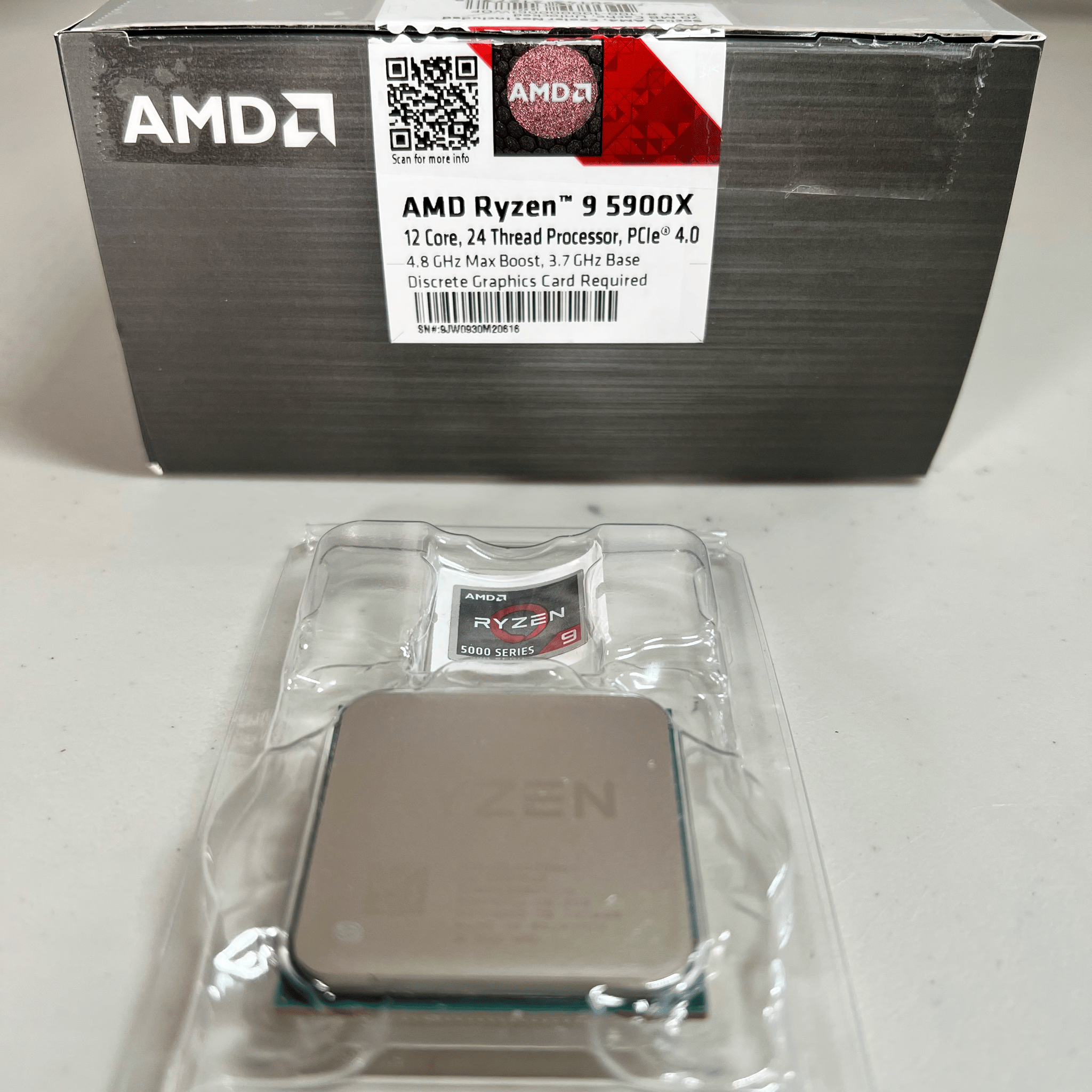 AMD Ryzen 9 5900X Desktop Processor 4.8GHz, 12 Cores, 24 Threads