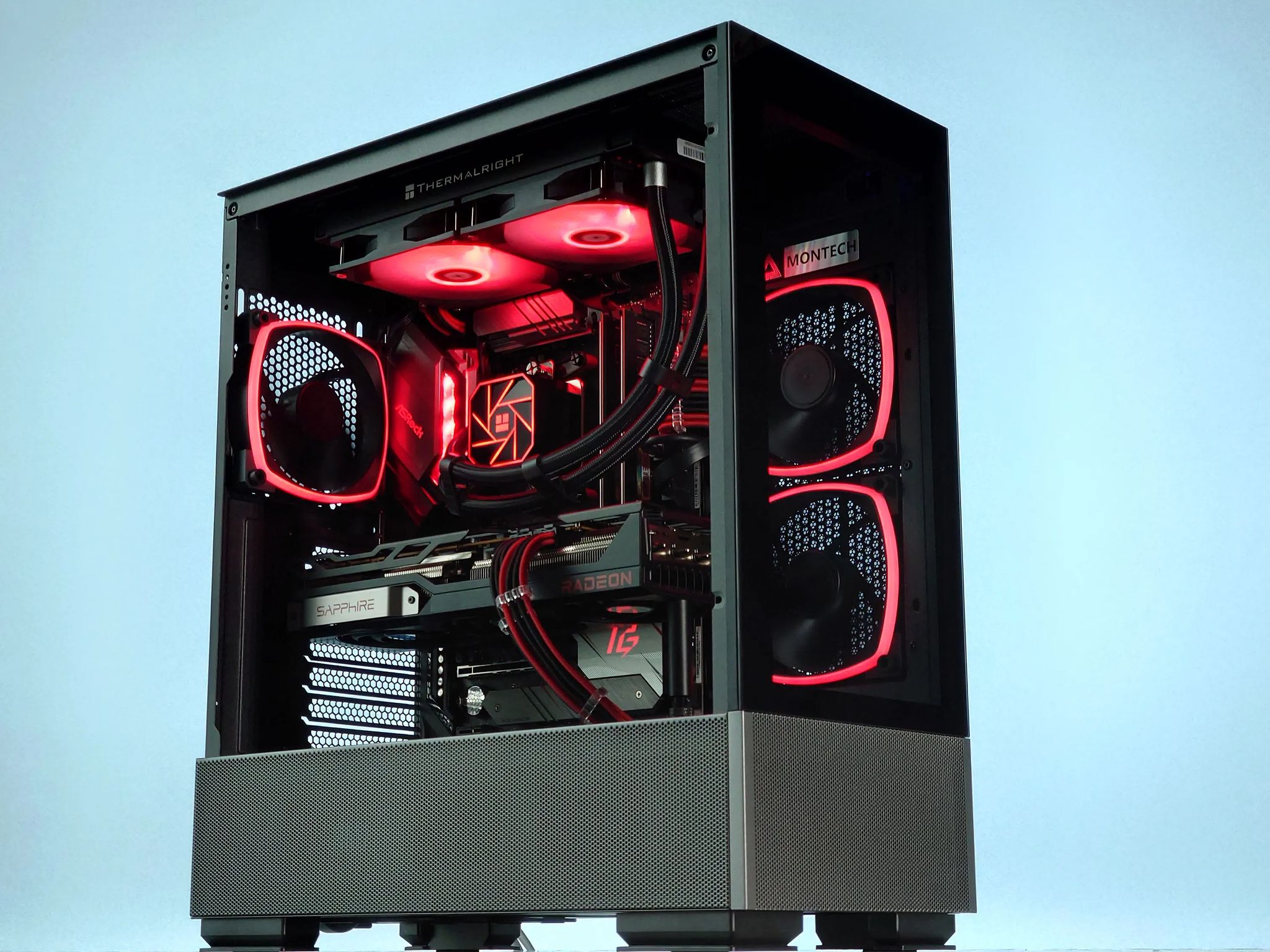 🖤❤️Liquid Cooled Gaming PC🚀AMD RX 6800 16GB🚀AMD Ryzen 7 5800X 8 core🚀32GB DDR4🚀1TB SSD