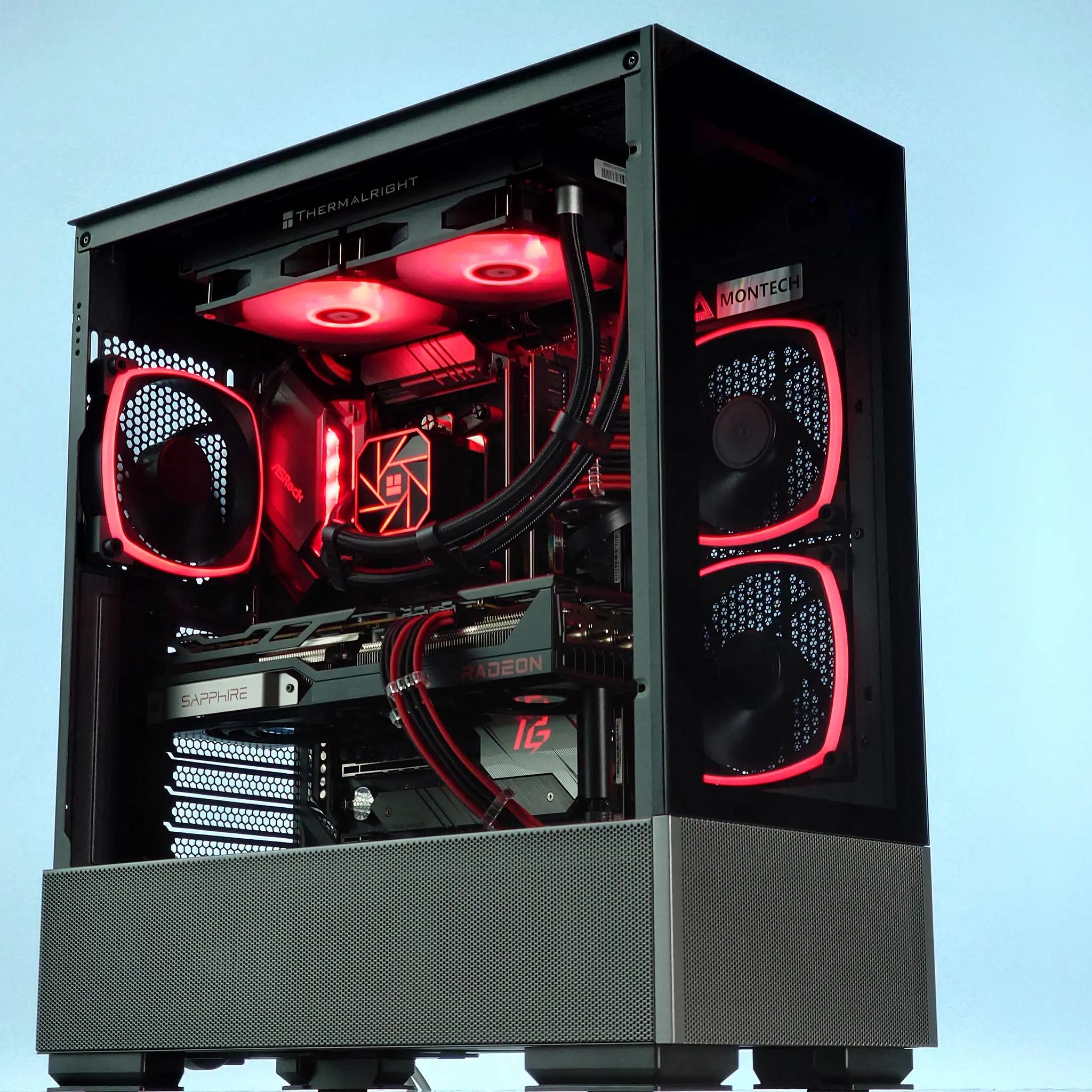 🖤❤️Liquid Cooled Gaming PC🚀AMD RX 6800 16GB🚀AMD Ryzen 7 5800X 8 core🚀32GB DDR4🚀1TB SSD