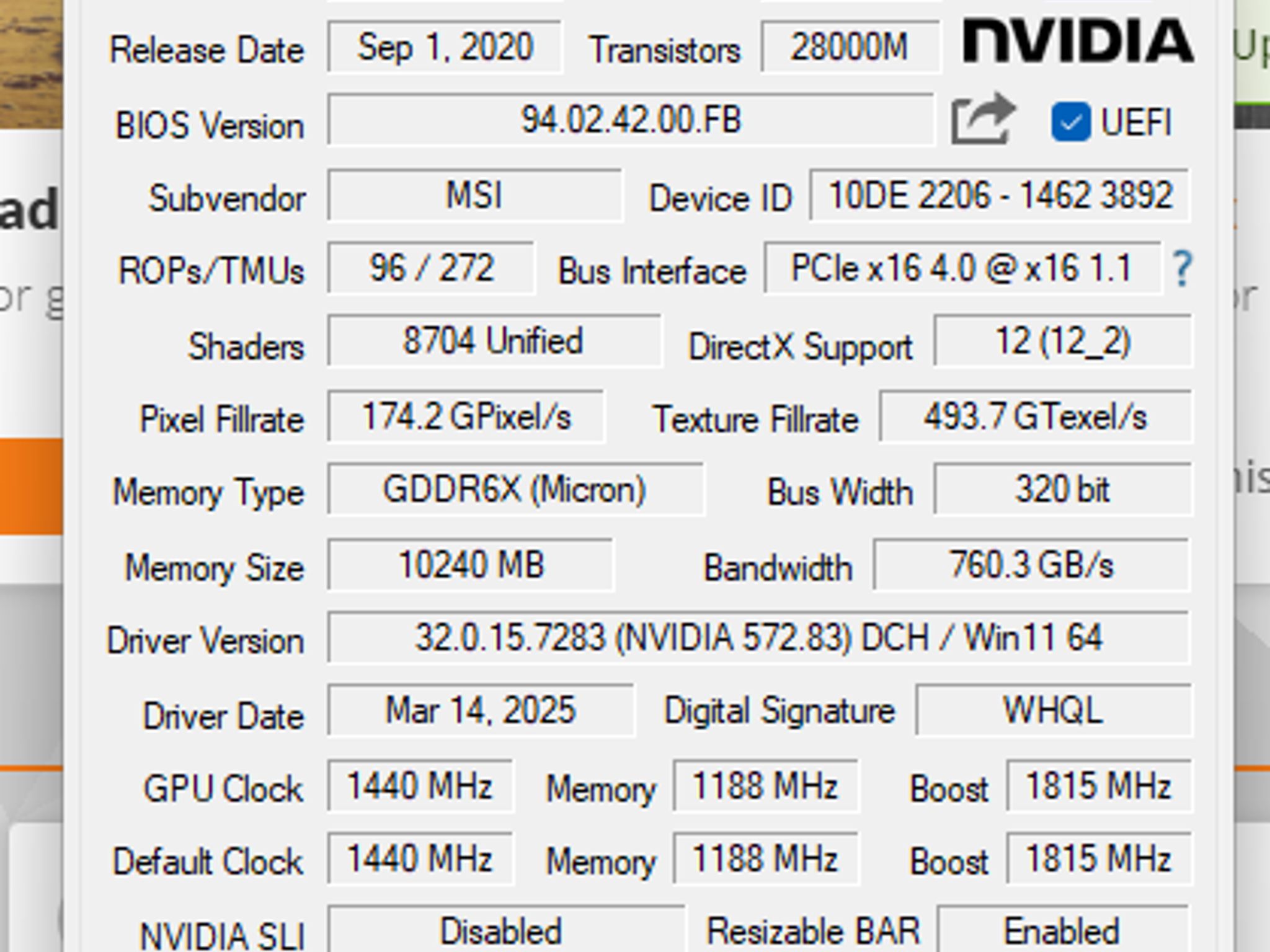 MSI GeForce RTX 3080 GAMING X TRIO 3080 10G FHR - READ DESCRIPTION