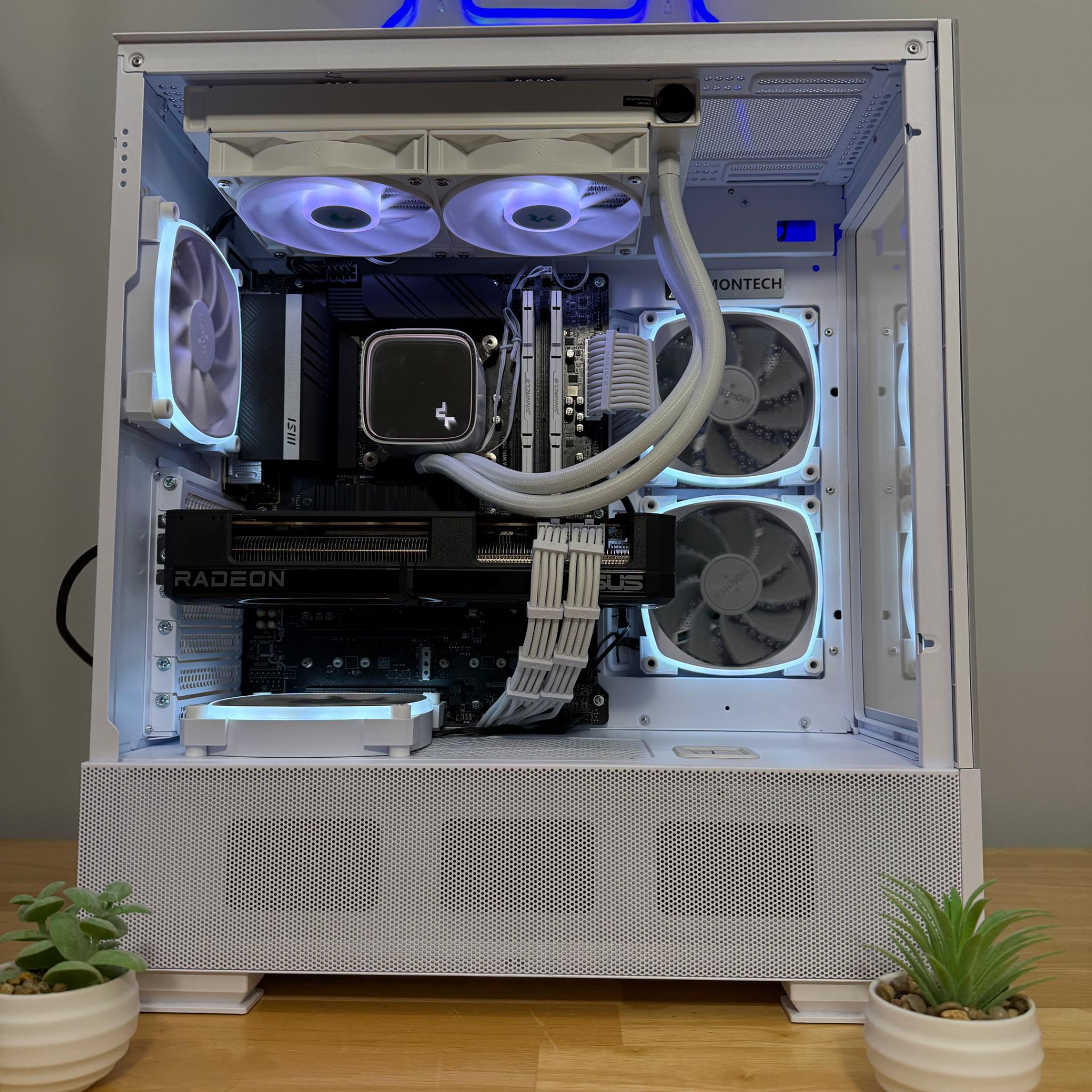🧊ICE🧊-Liquid Cooled High-End Gaming PC-Rx 7800 xt-I5 12600KF-32GB Ram-1TB SSD