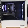 White CyberPower RGB PC Case w\ 4 RGB Fans