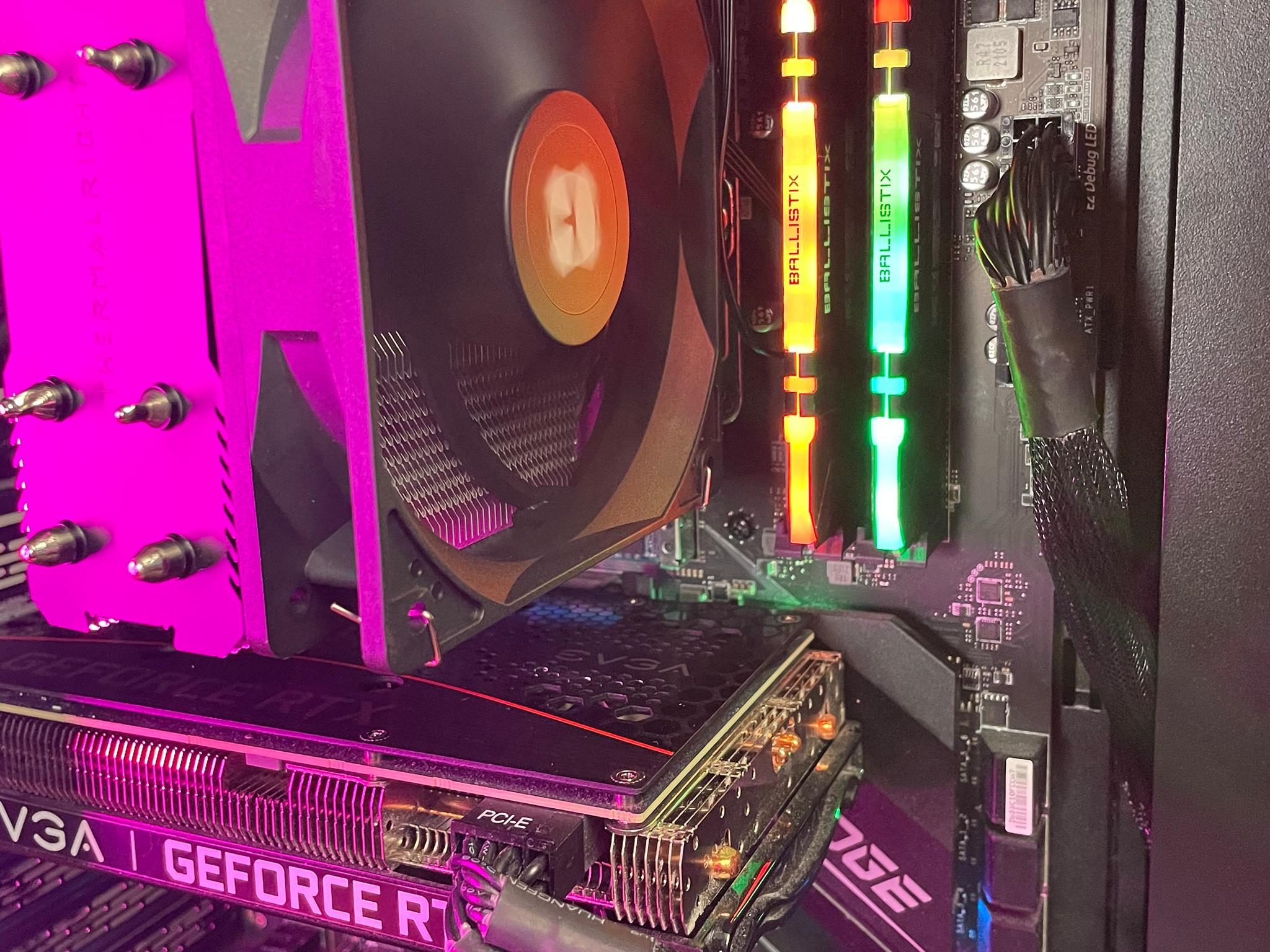 High-Performance Gaming PC: Ryzen 5 5600x, RTX 3060, 512GB NVMe SSD, 16GB RAM, RGB Tower