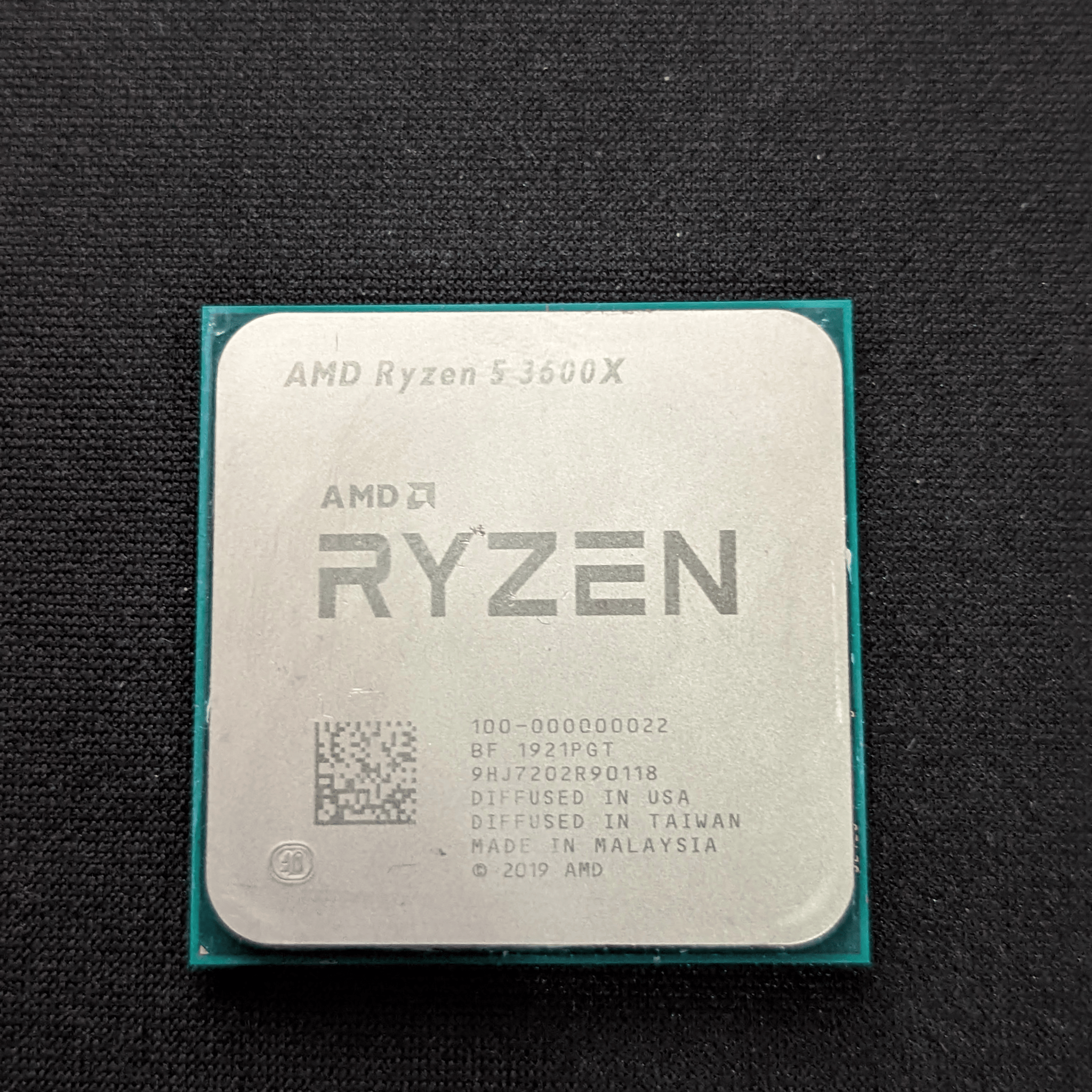 Ryzen 5 3600x CPU used