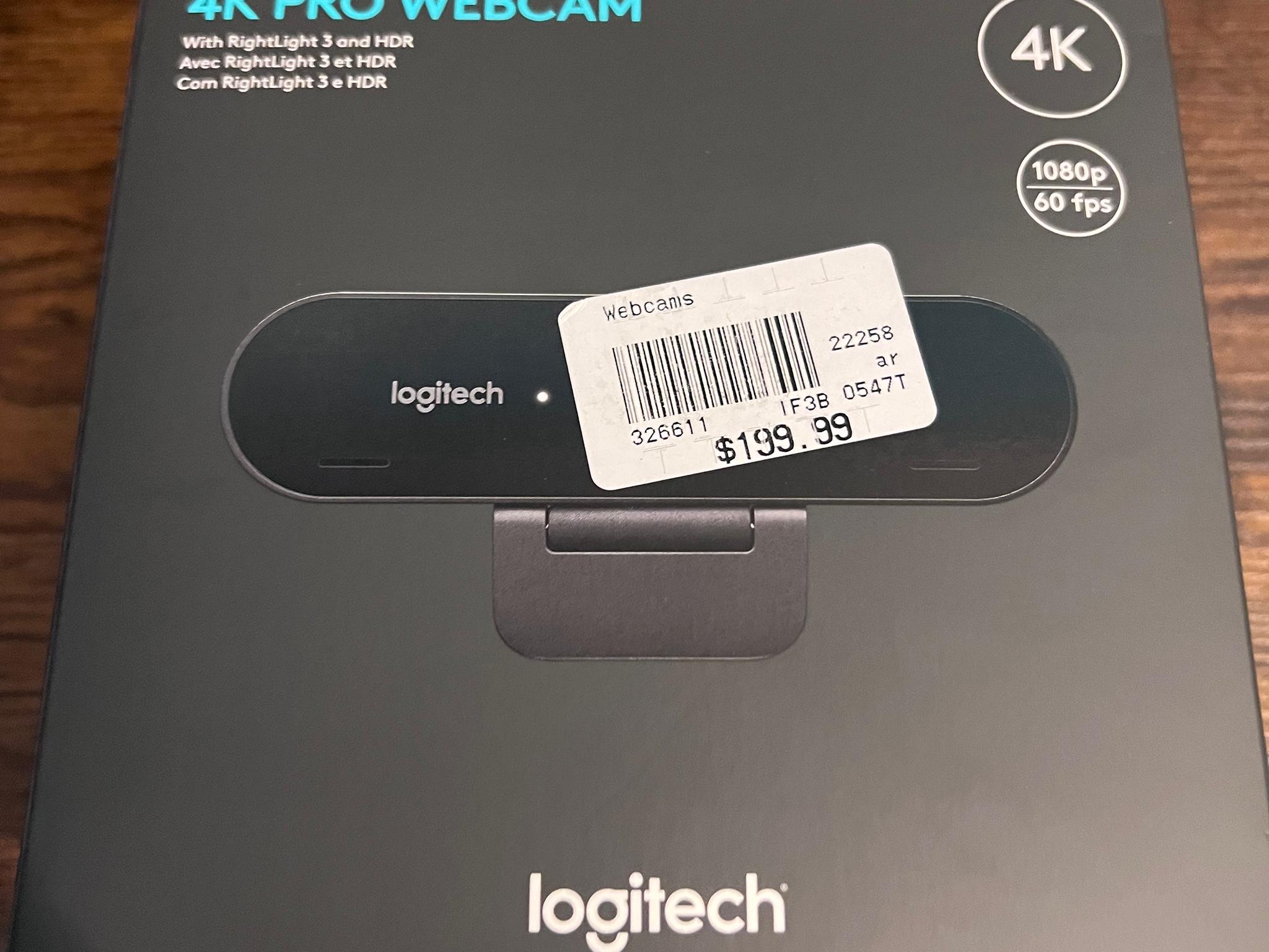 Logitech 4k pro webcam 