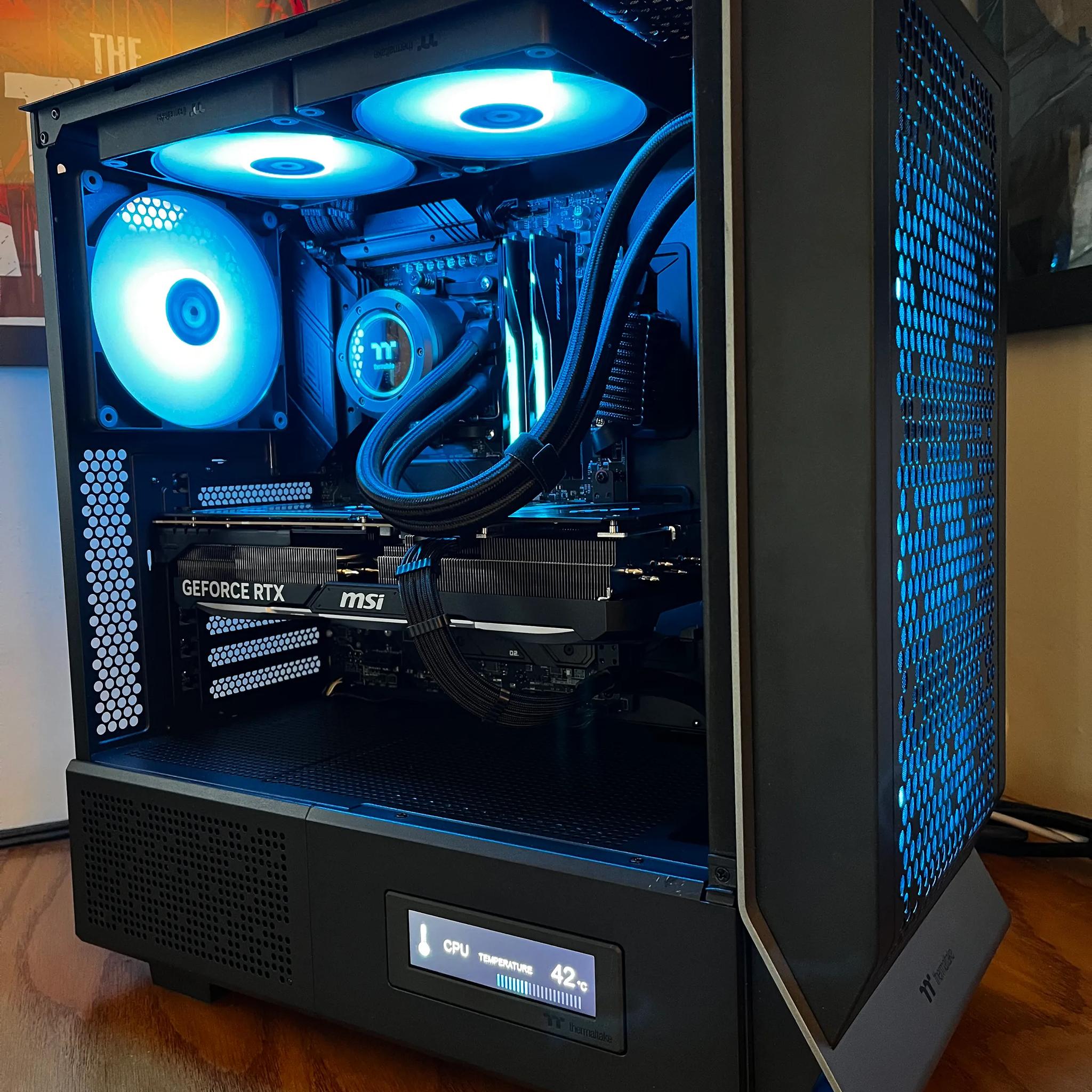 Black Tiger - RTX 4080 SUPER | Ryzen 7 7800X3D | 32GB DDR5 @ 6000MT/sec | 4TB storage | 1000W PSU