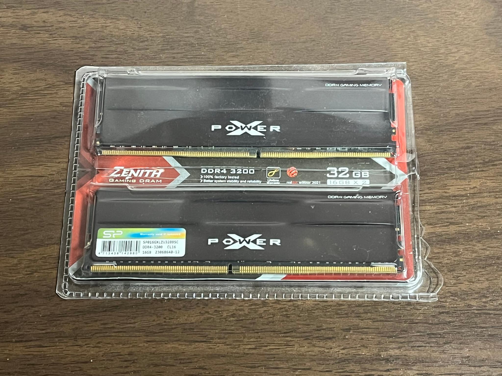 32GB (2x16GB) 3200MT/s CL 16 Low Profile DDR4 RAM