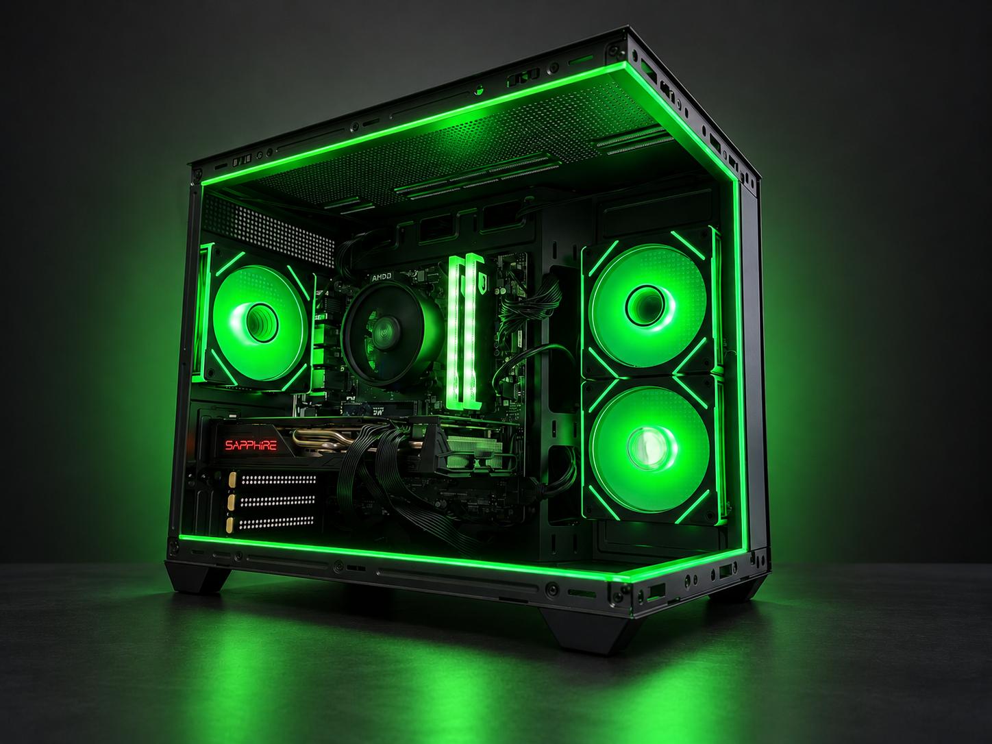 Radeon RX 5700 XT Custom Gaming PC - Ryzen 5 5500, 16GB RAM