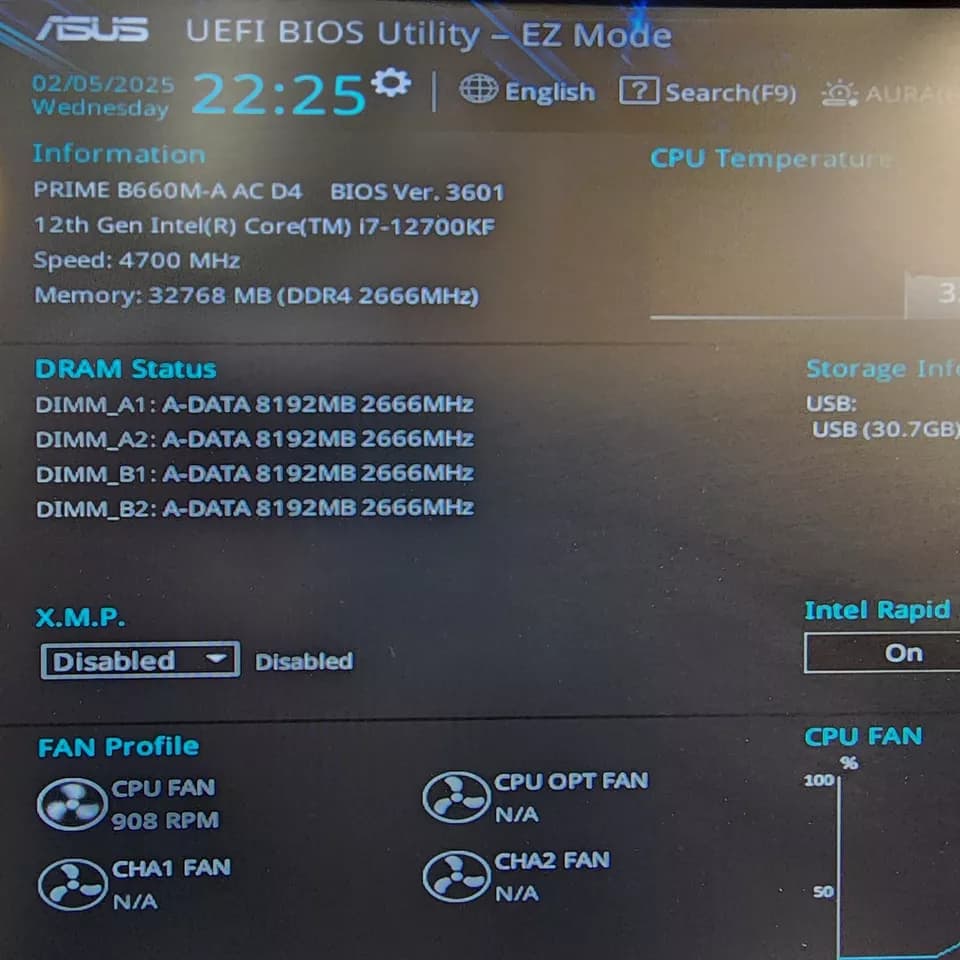 UPDATE BIOS ASUS Prime B660M-A AC D4 WIFI LGA1700 mATX Motherboard