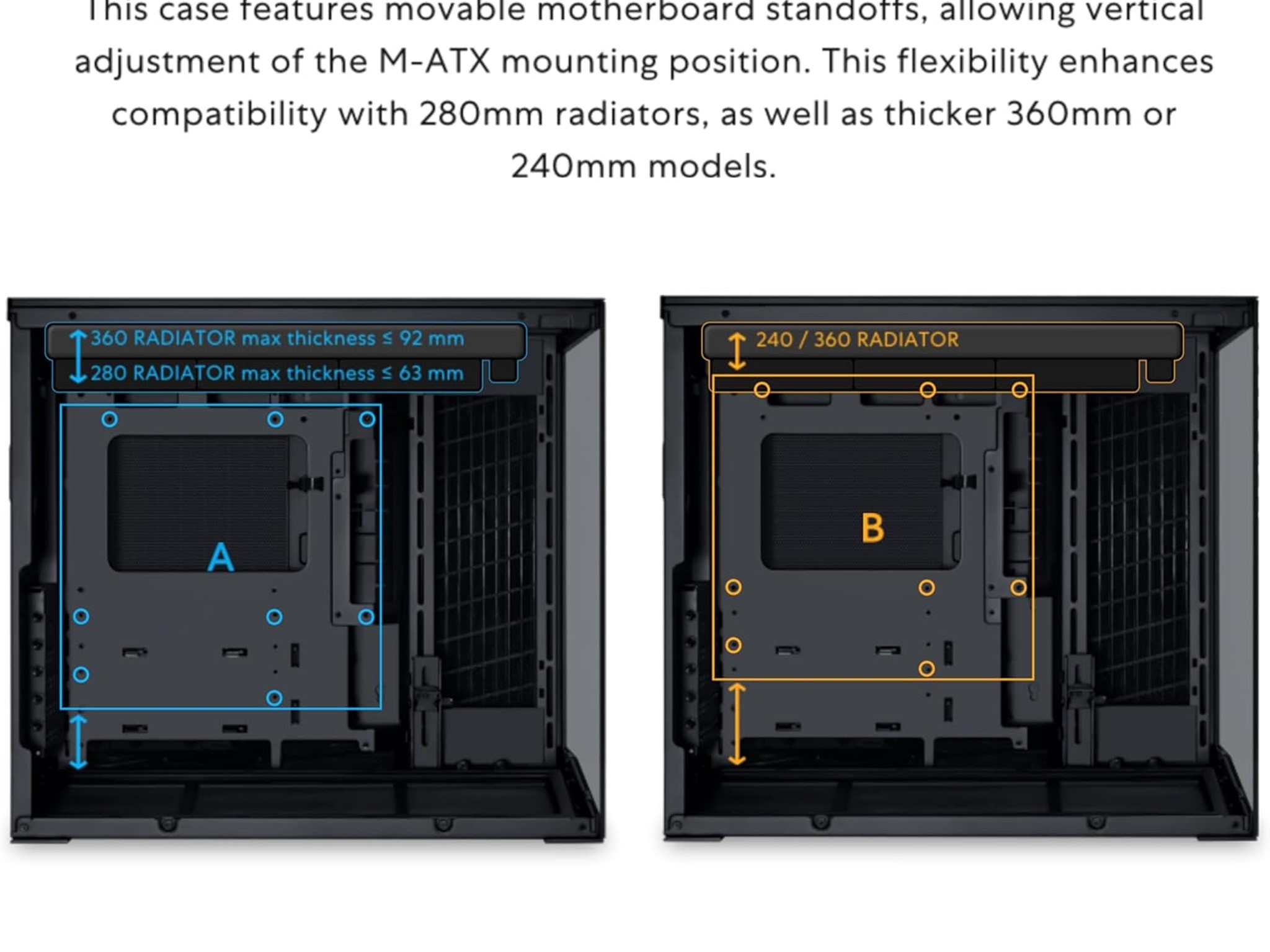 Lian Li O11D MINI V2 Flow-ATX Mid-Tower PC Case-Black-O11DMIV2FX