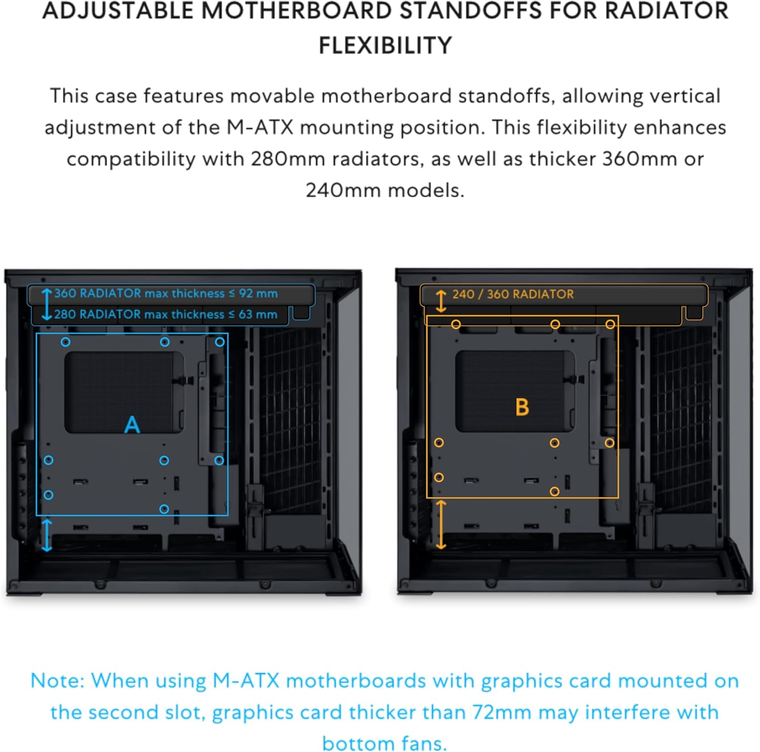 Lian Li O11D MINI V2 Flow-ATX Mid-Tower PC Case-Black-O11DMIV2FX